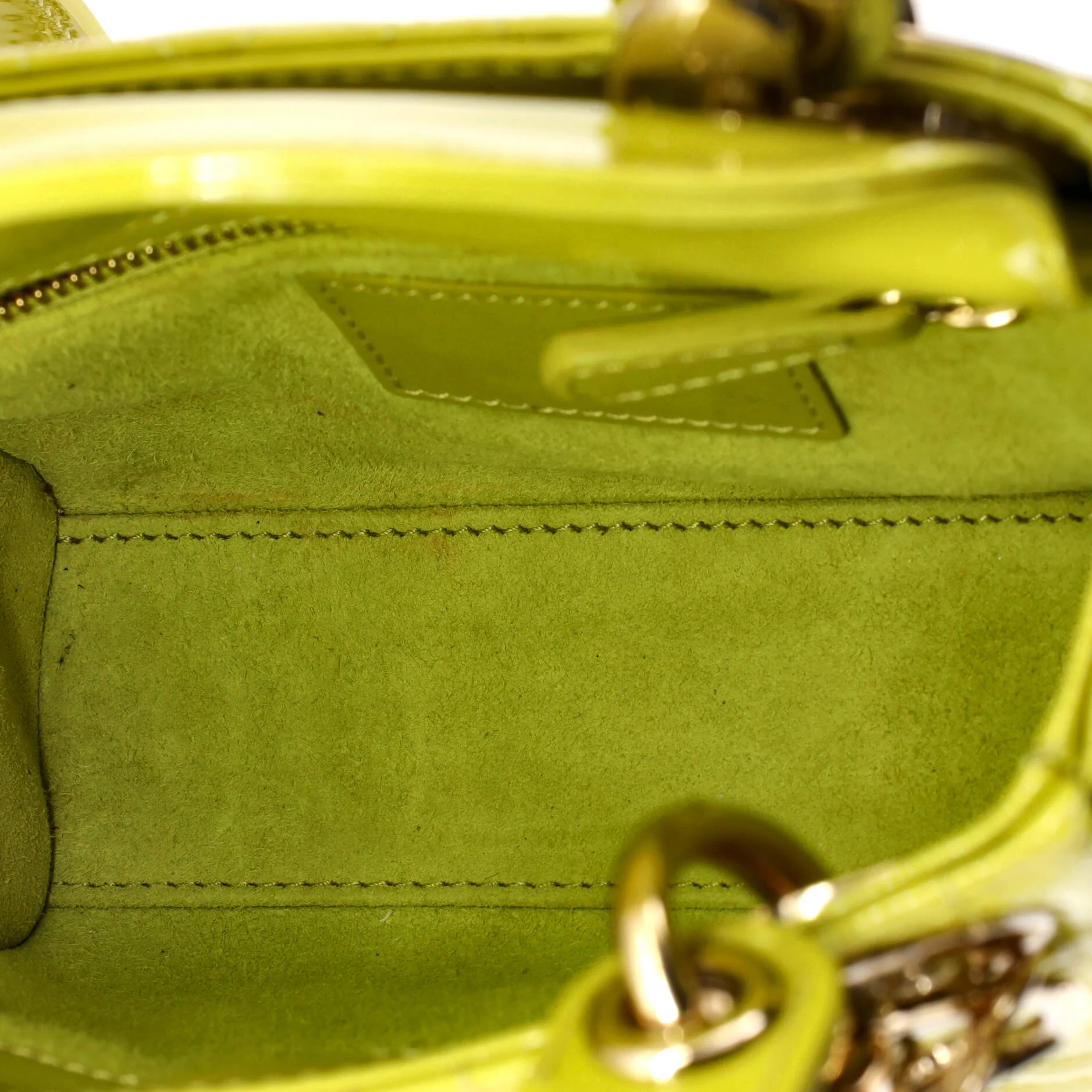 Lady Dior Chain Bag Cannage Quilt Patent Mini - Image 5