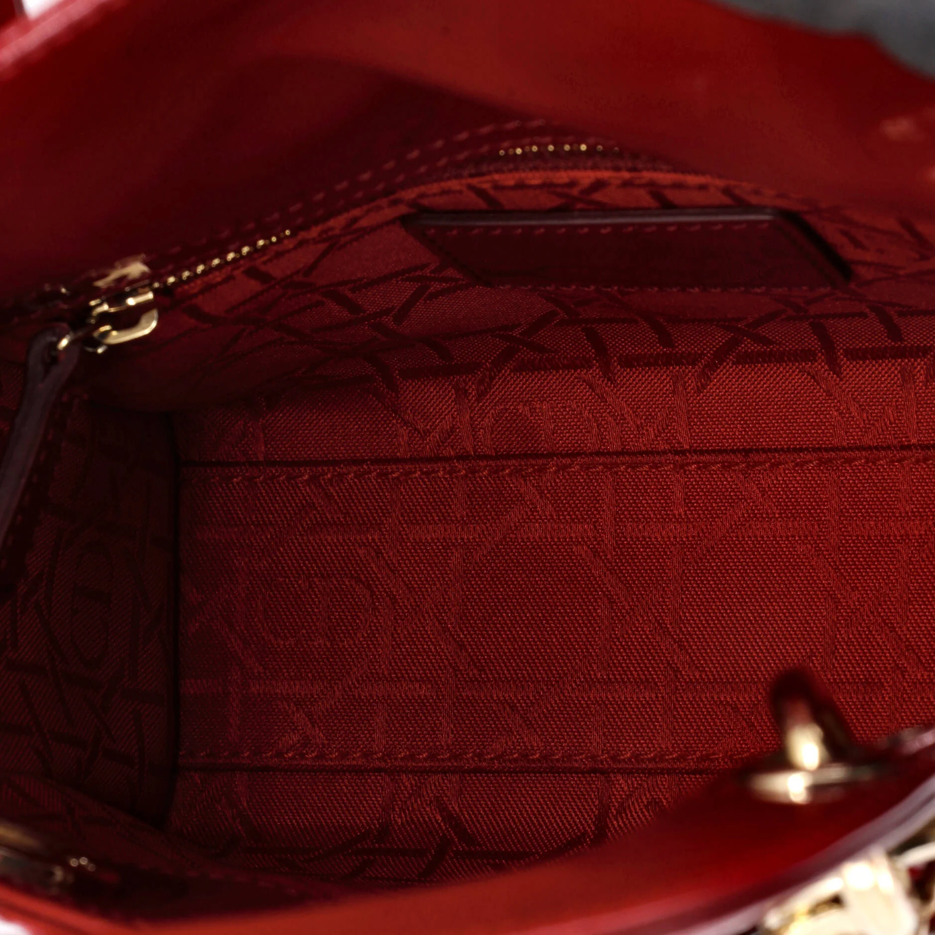 Lady Dior Chain Bag Cannage Quilt Patent Mini - Image 5