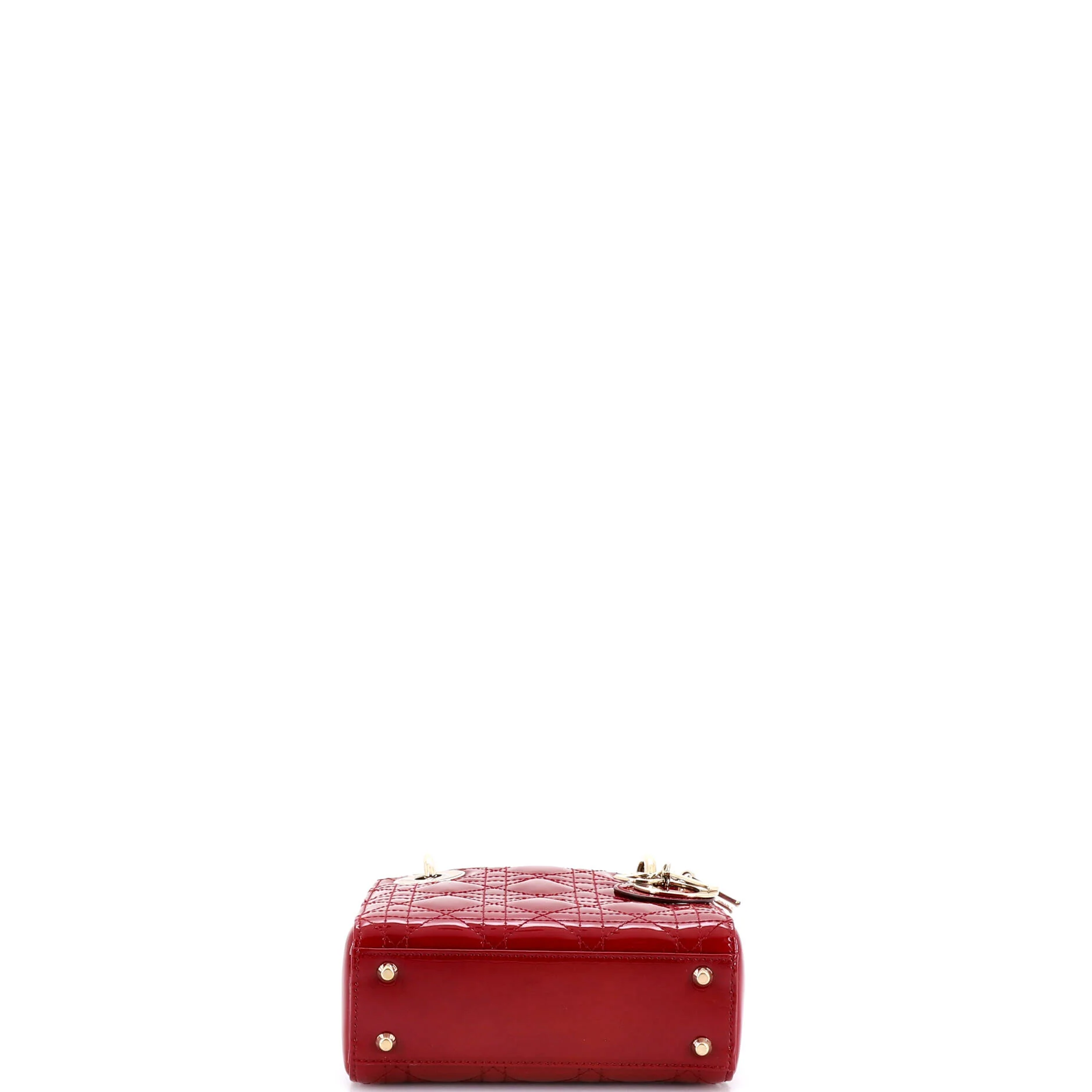 Lady Dior Chain Bag Cannage Quilt Patent Mini - Image 4