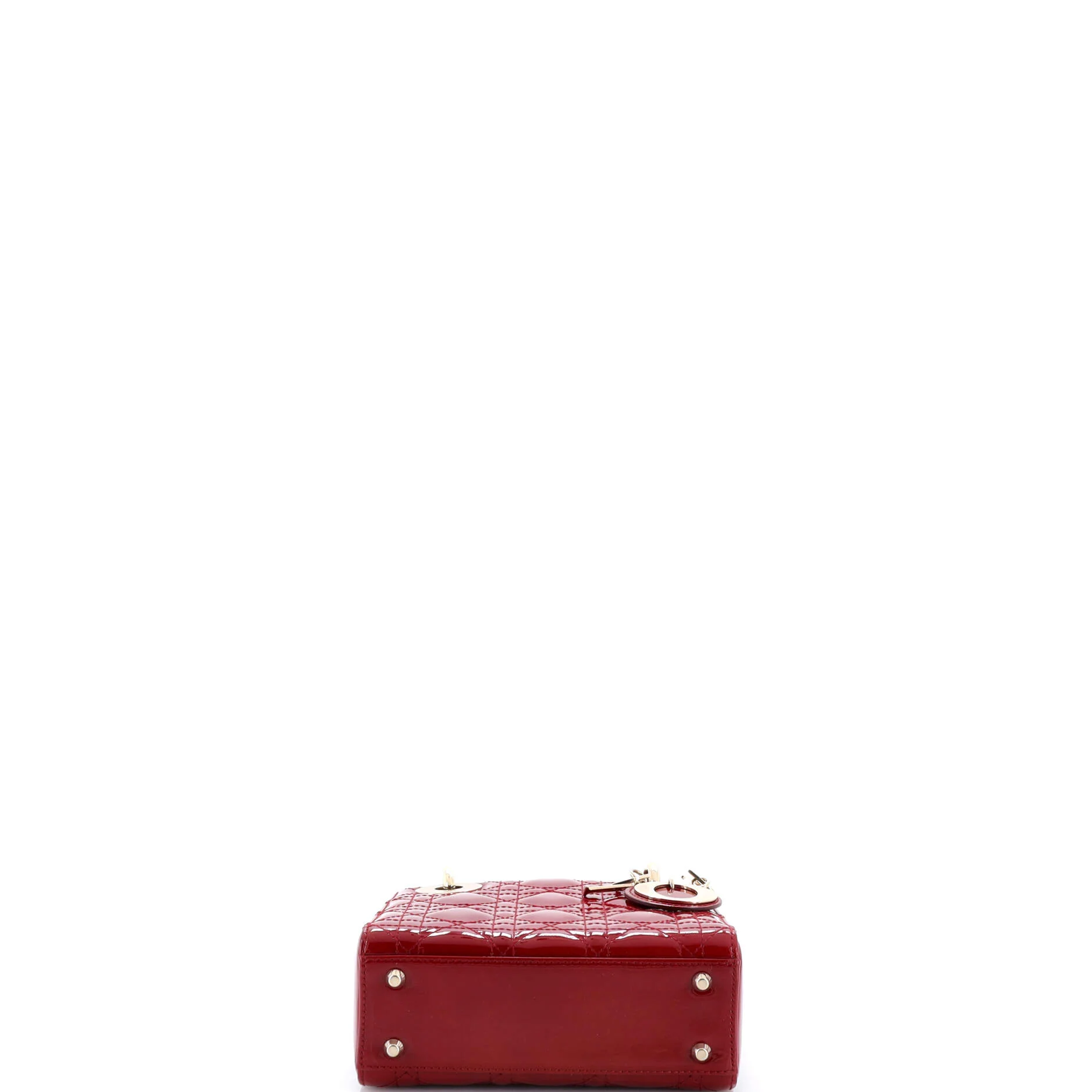 Lady Dior Chain Bag Cannage Quilt Patent Mini - Image 4