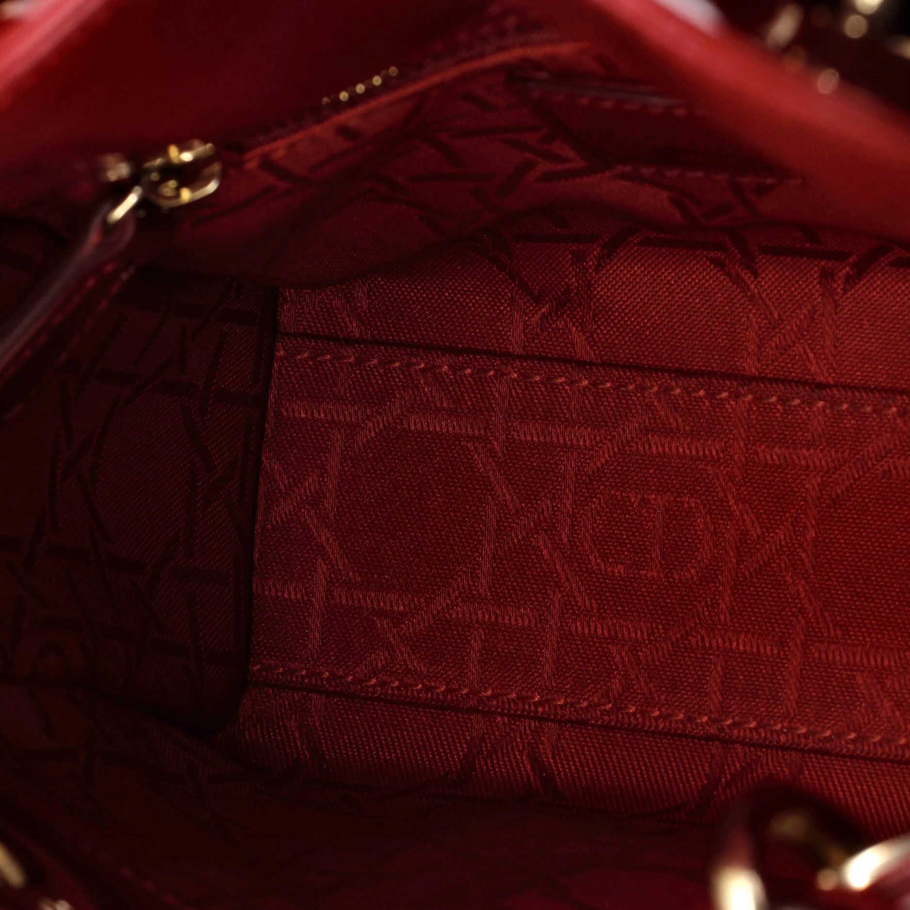 Lady Dior Chain Bag Cannage Quilt Patent Mini - Image 5