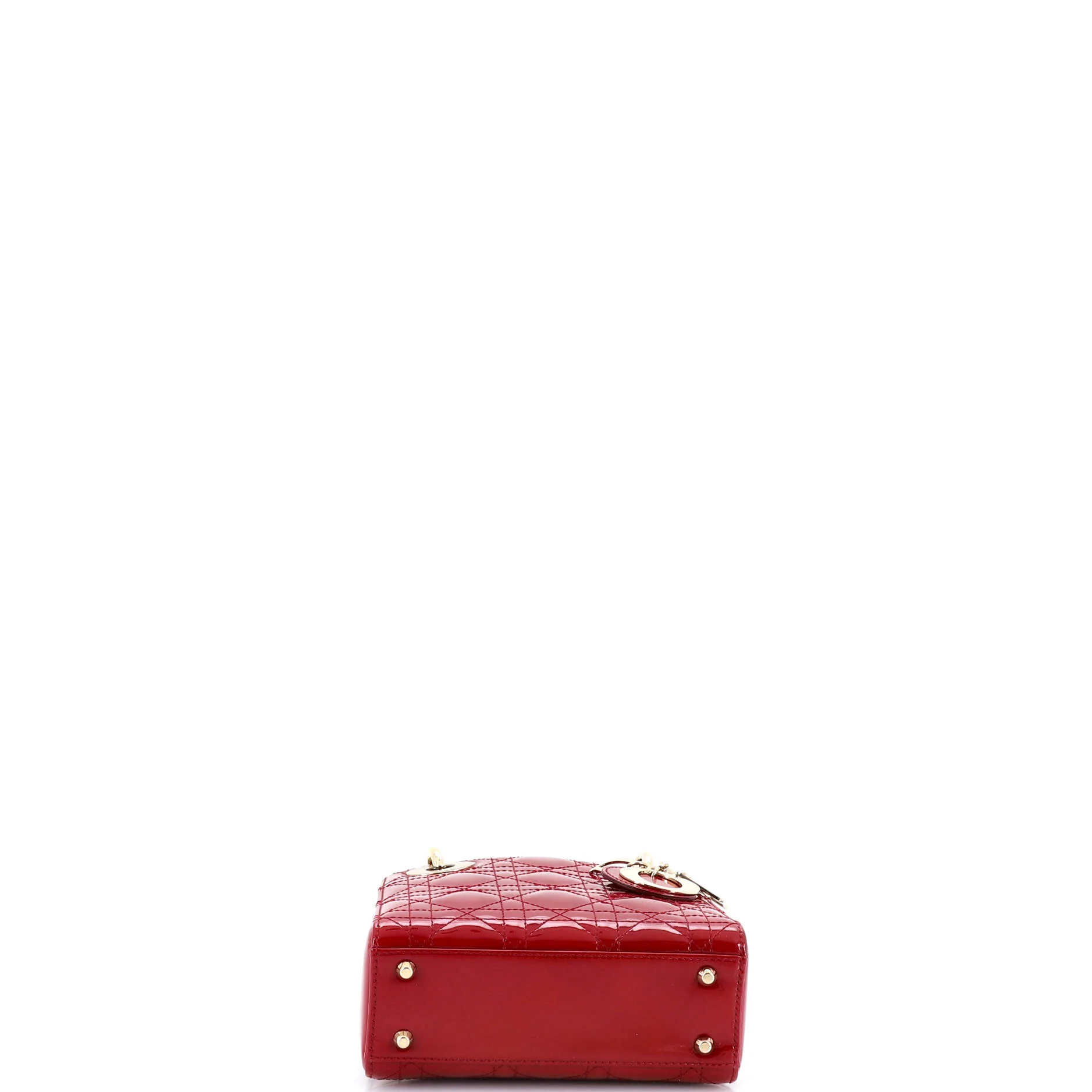 Lady Dior Chain Bag Cannage Quilt Patent Mini - Image 4