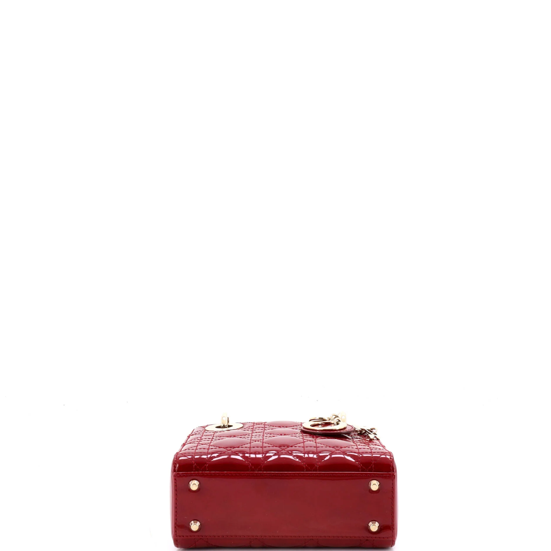 Lady Dior Chain Bag Cannage Quilt Patent Mini - Image 4