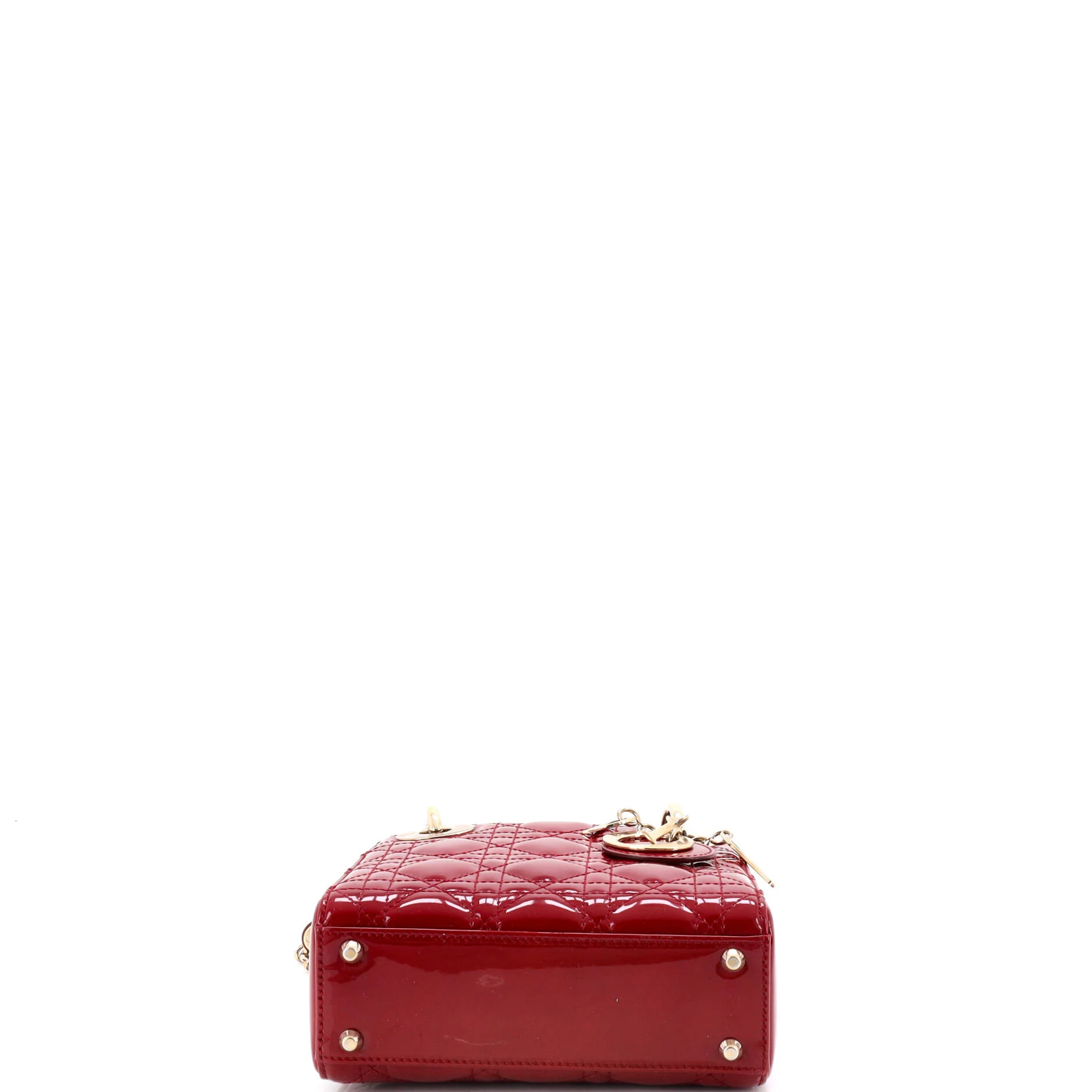 Lady Dior Chain Bag Cannage Quilt Patent Mini - Image 4