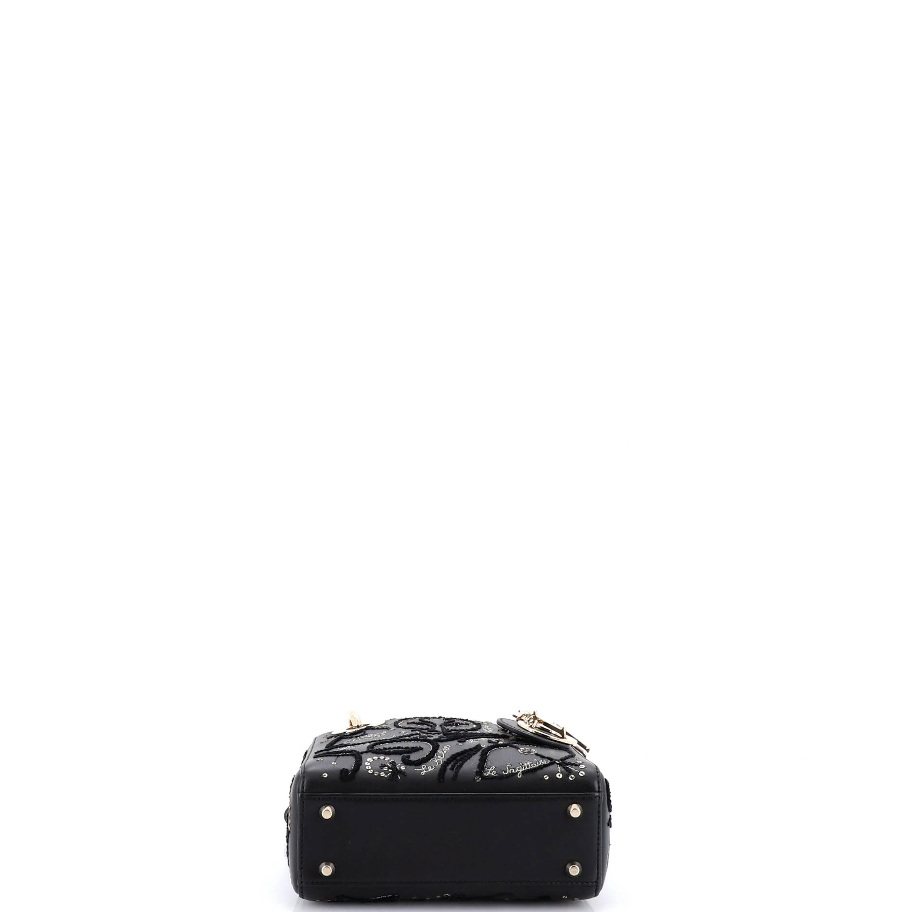 Lady Dior Chain Bag Embroidered Calfskin Mini - Image 4
