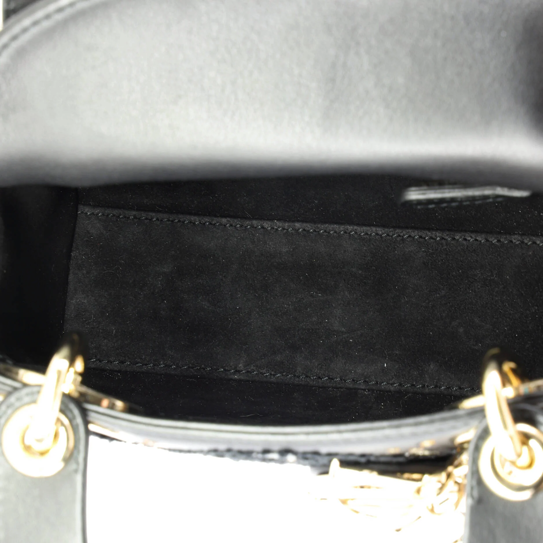 Lady Dior Chain Bag Embroidered Calfskin Mini - Image 5