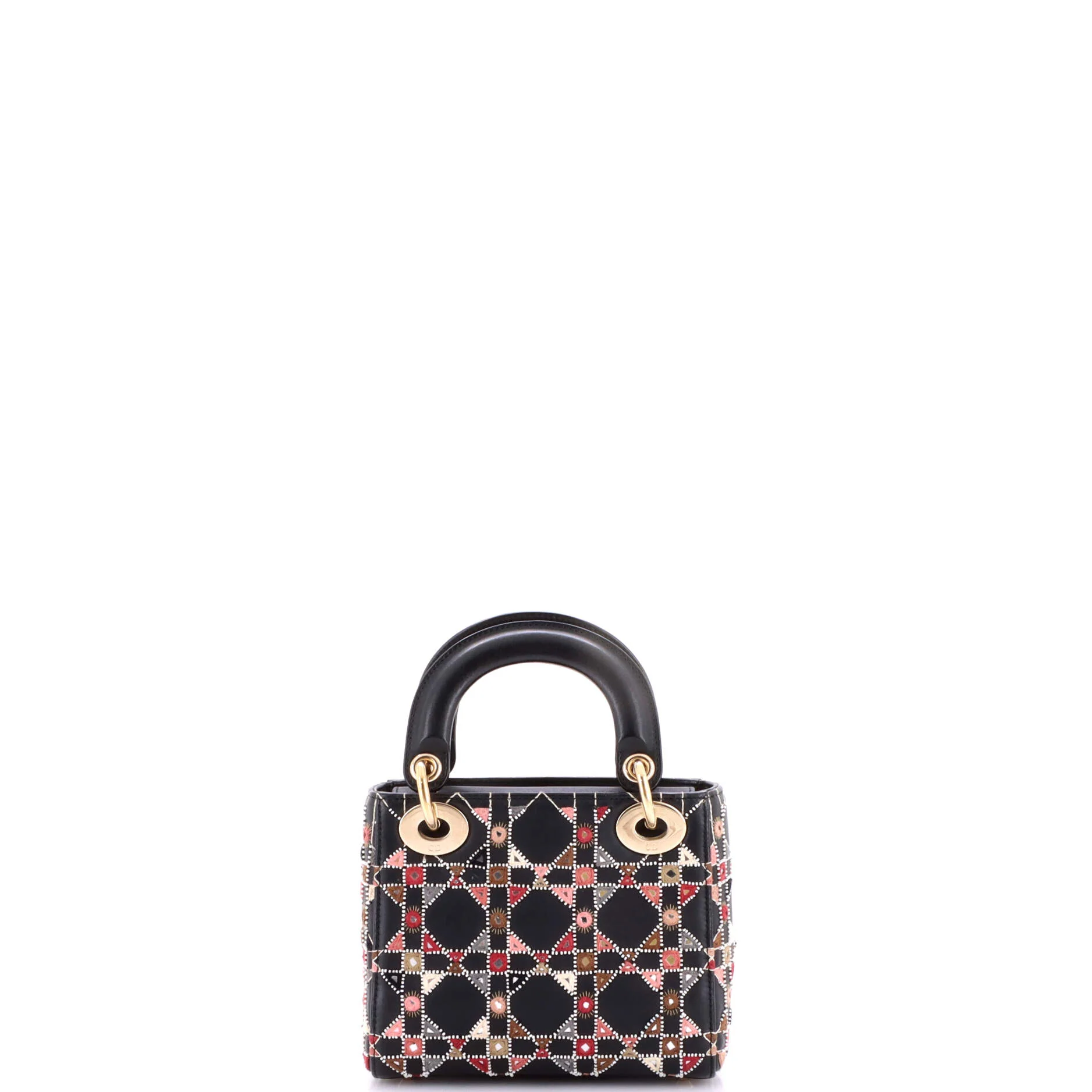 Lady Dior Chain Bag Embroidered Calfskin Mini - Image 3