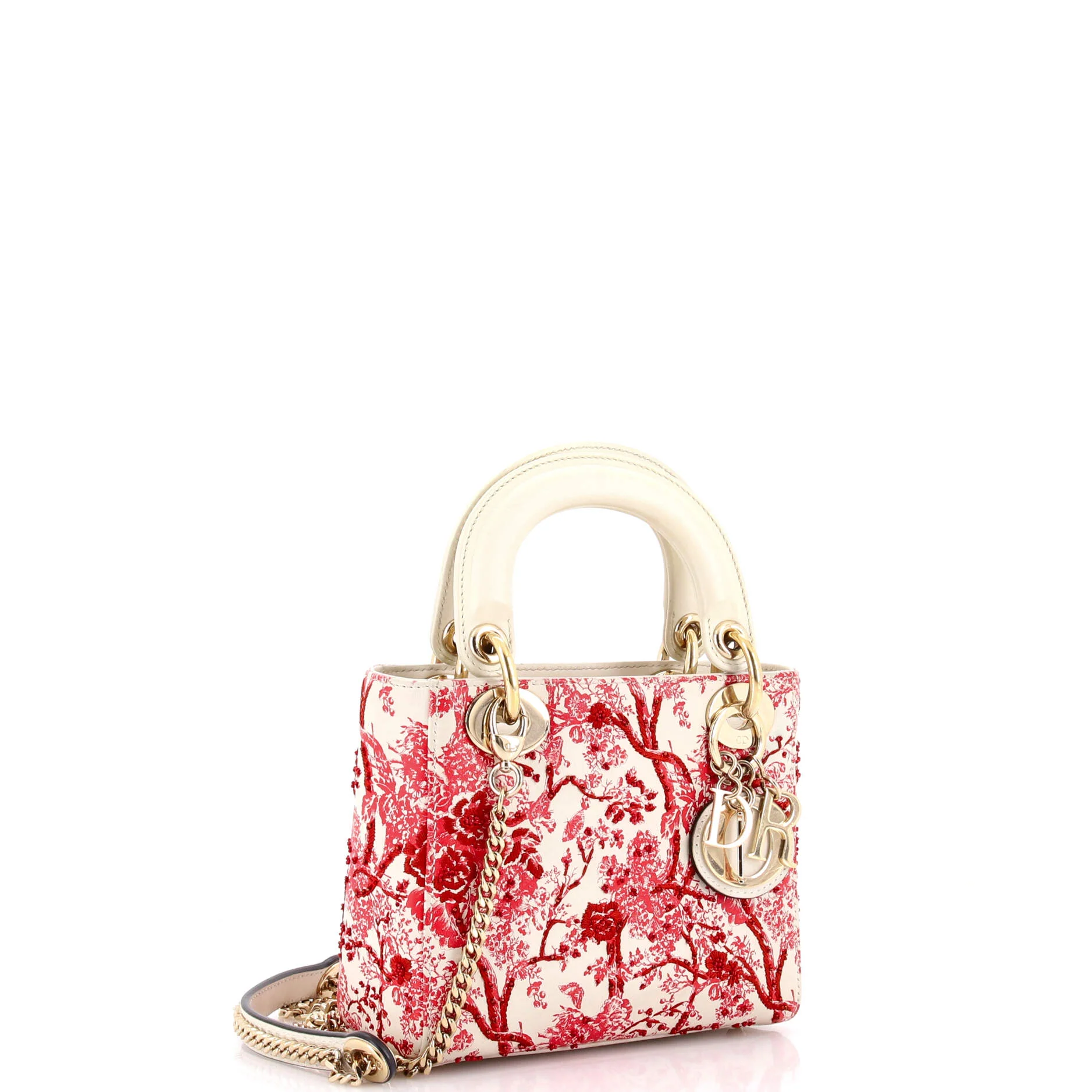 Lady Dior Chain Bag Embroidered Calfskin Mini - Image 2