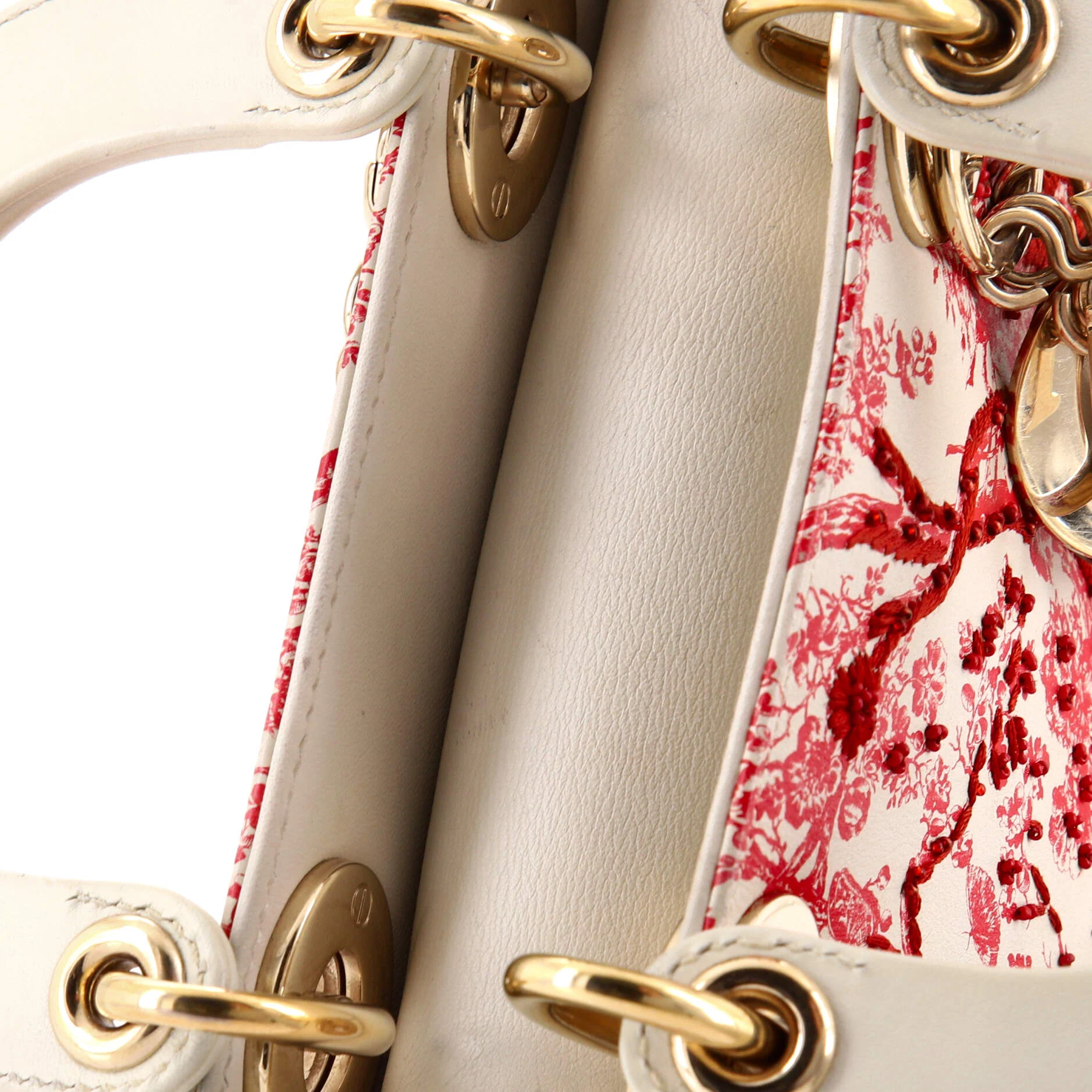 Lady Dior Chain Bag Embroidered Calfskin Mini - Image 8
