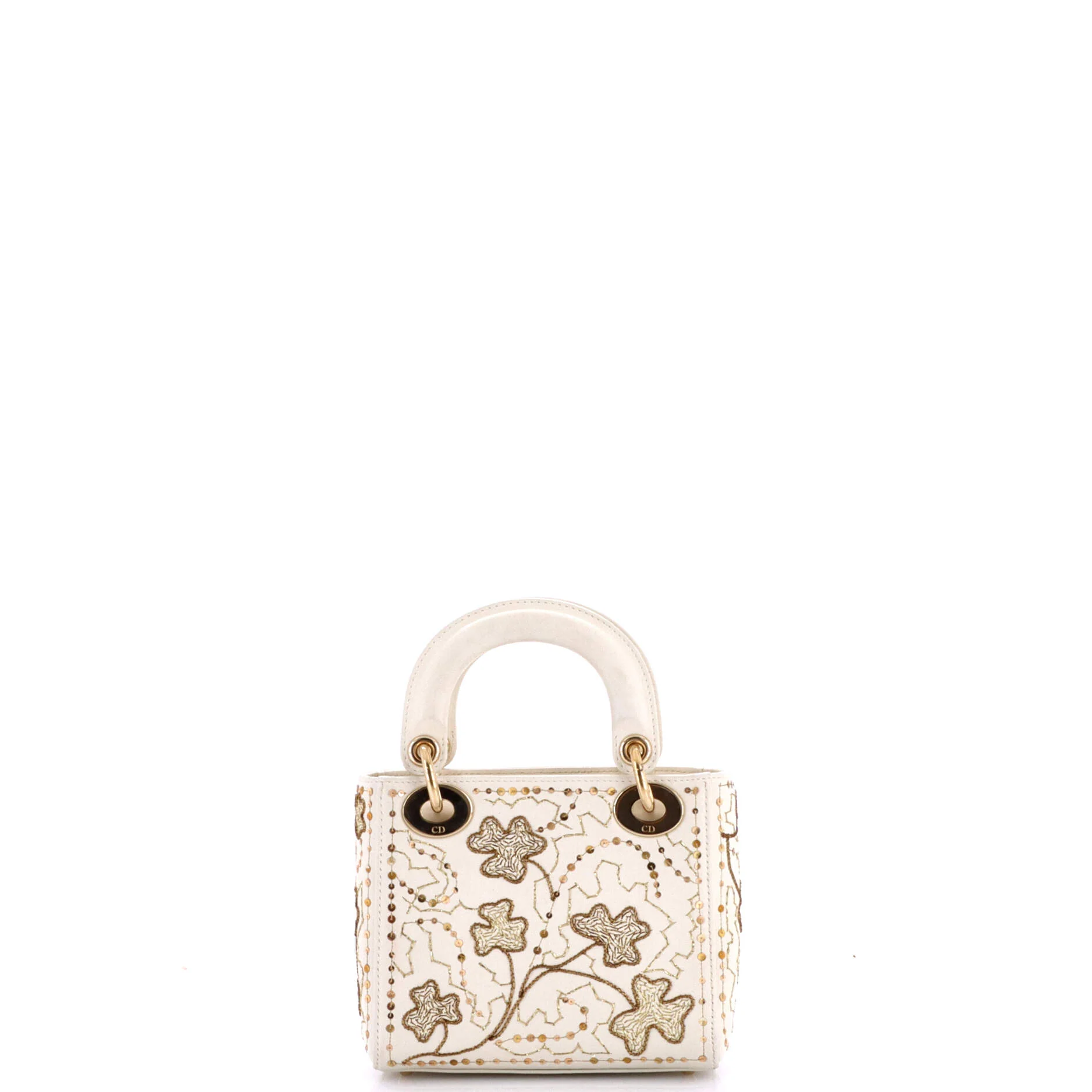 Lady Dior Chain Bag Embroidered Calfskin Mini - Image 3