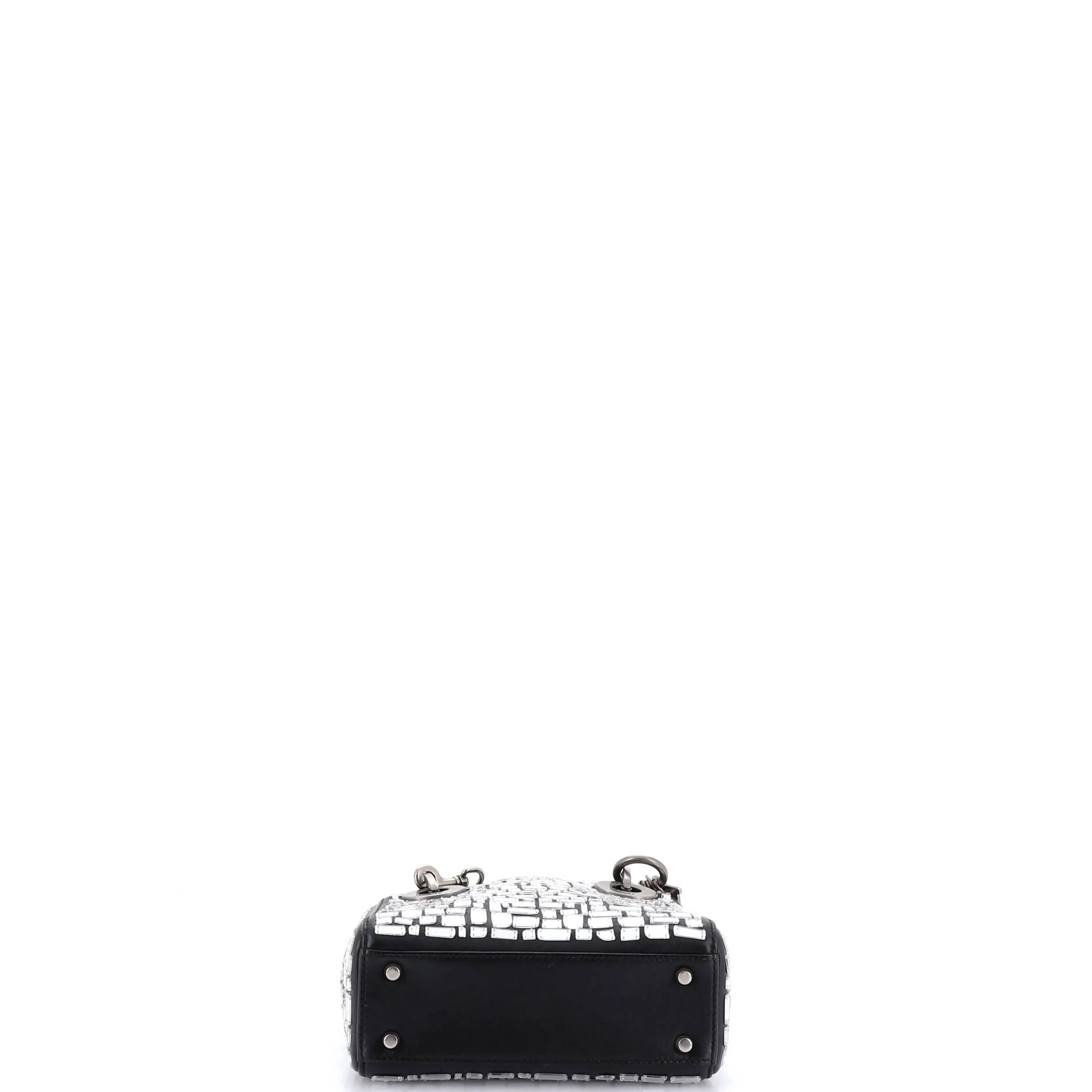 Lady Dior Chain Bag Leather and Mirror Mosaic Mini - Image 4