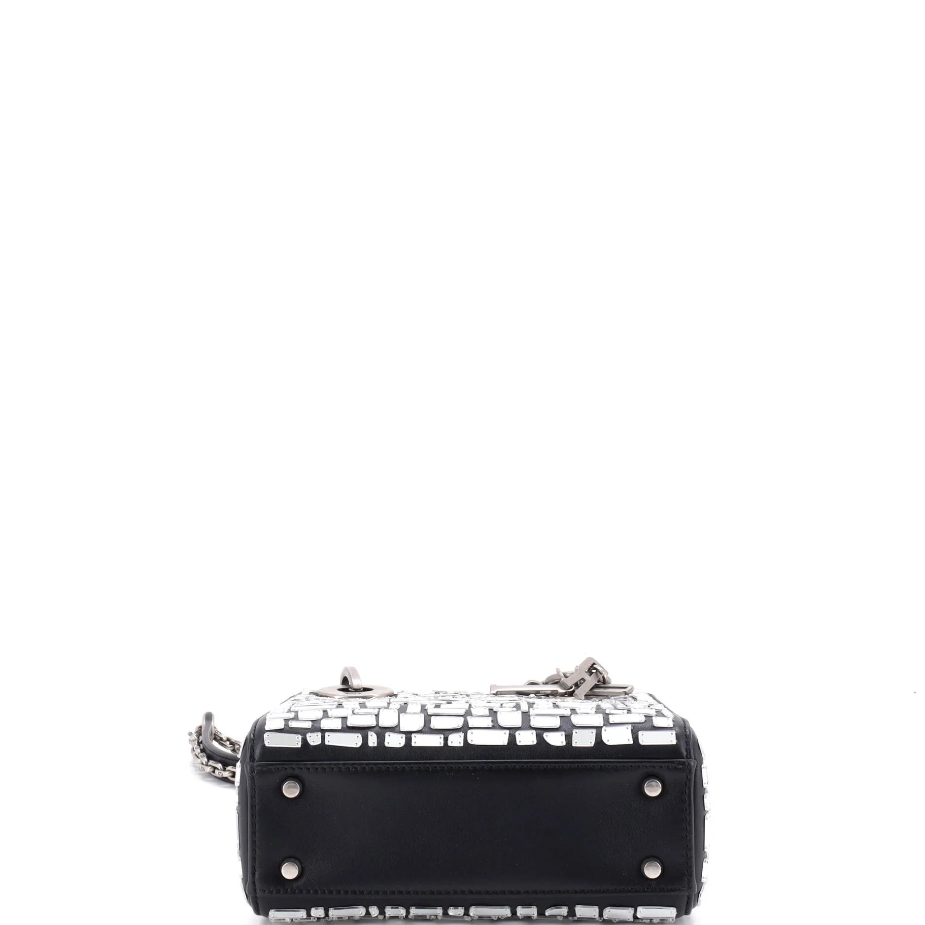 Lady Dior Chain Bag Leather and Mirror Mosaic Mini - Image 5