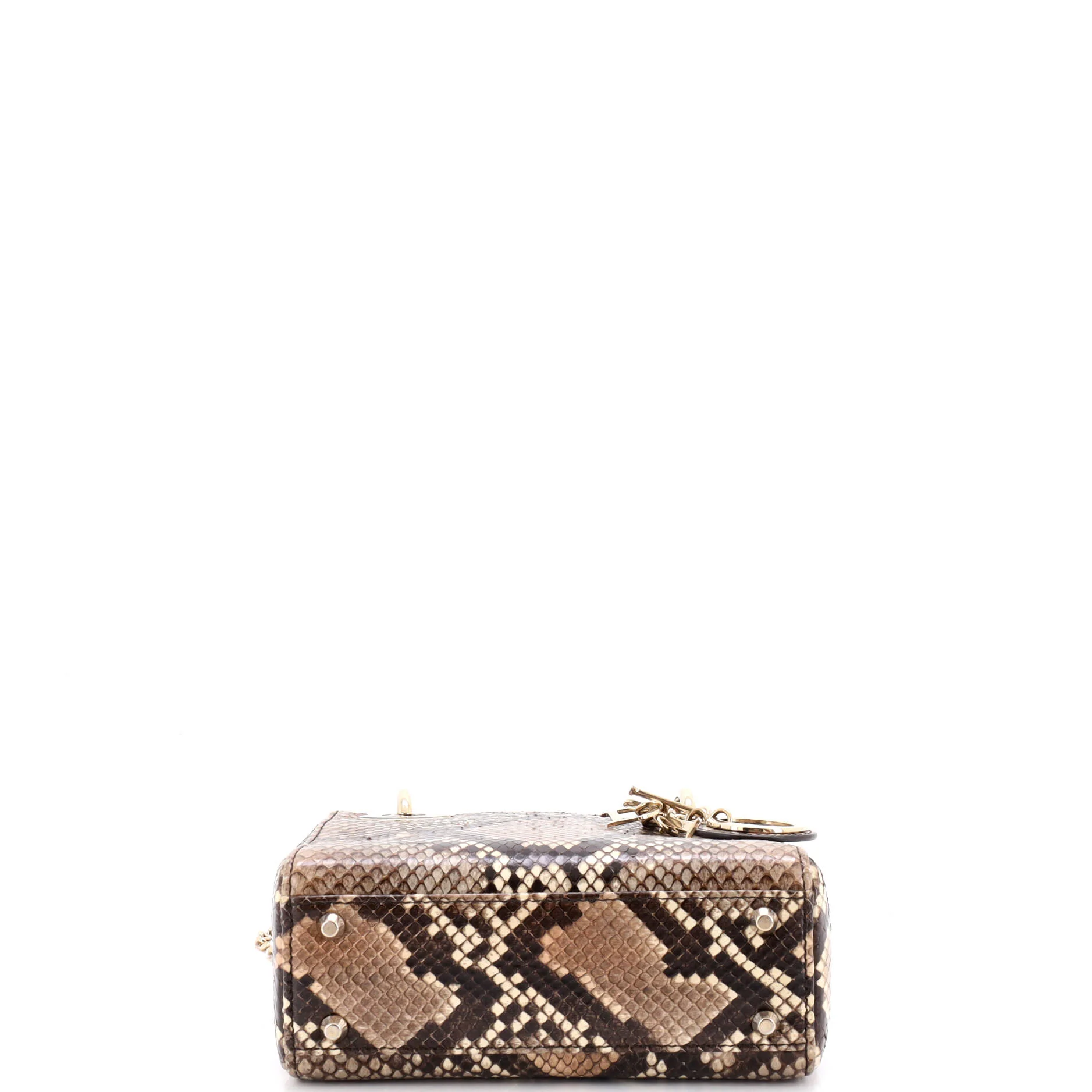 Lady Dior Chain Bag Python Mini - Image 4
