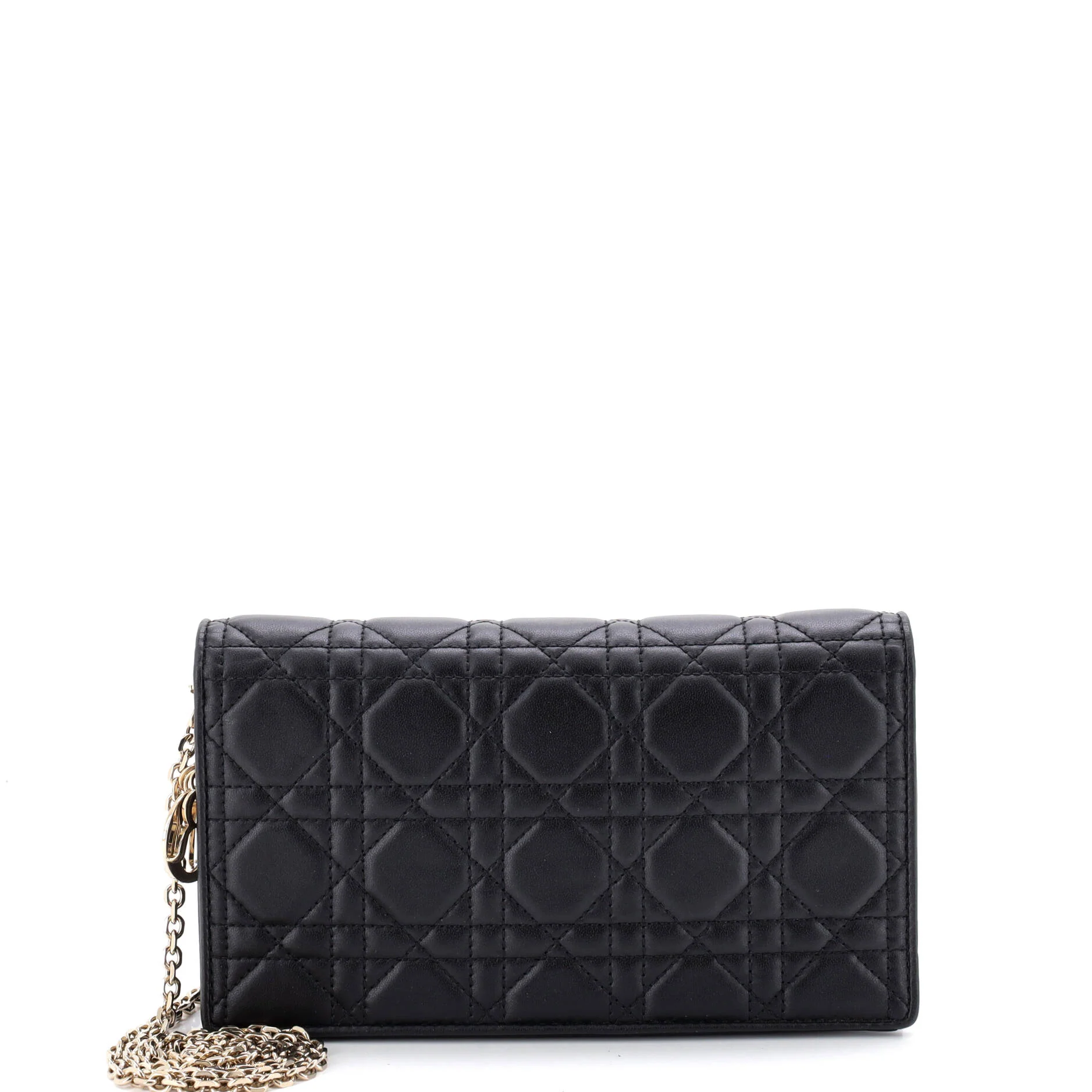 Lady Dior Chain Pouch Cannage Quilt Lambskin