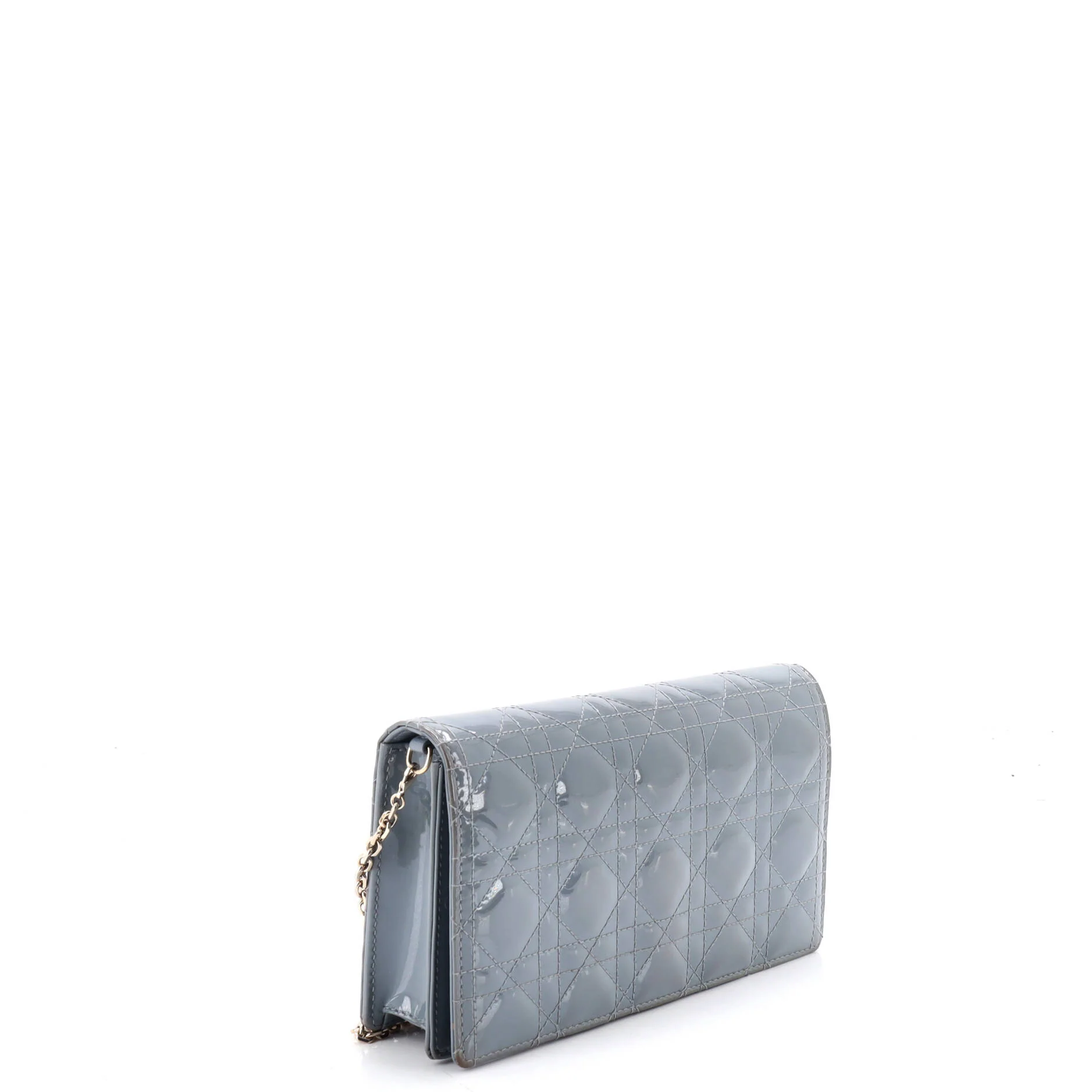 Lady Dior Chain Pouch Cannage Quilt Patent - Image 2