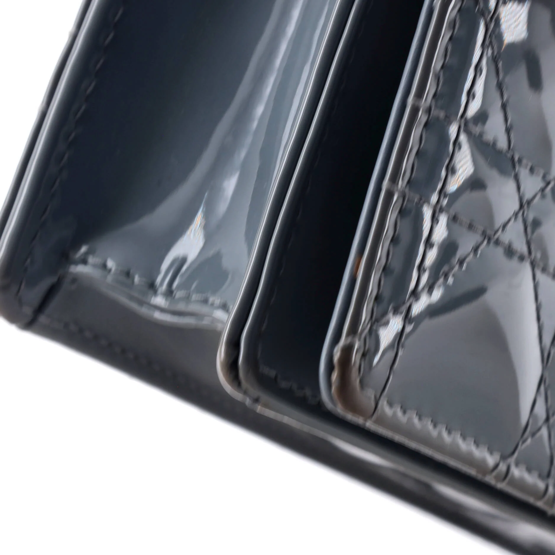 Lady Dior Chain Pouch Cannage Quilt Patent - Image 6