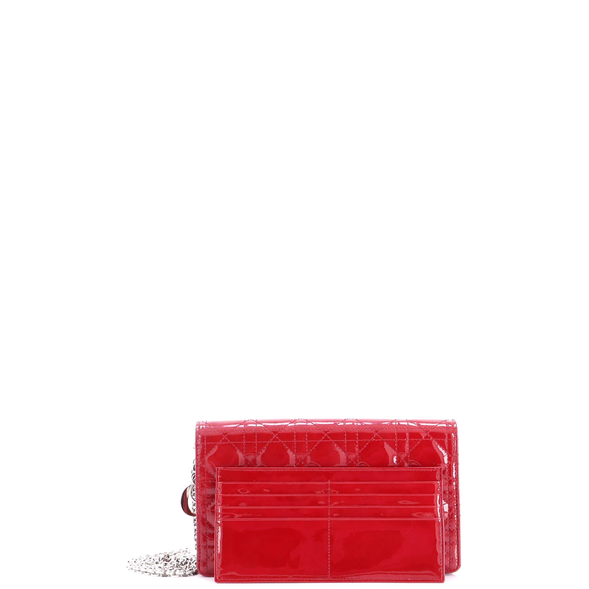 Lady Dior Chain Pouch Cannage Quilt Patent - Image 2