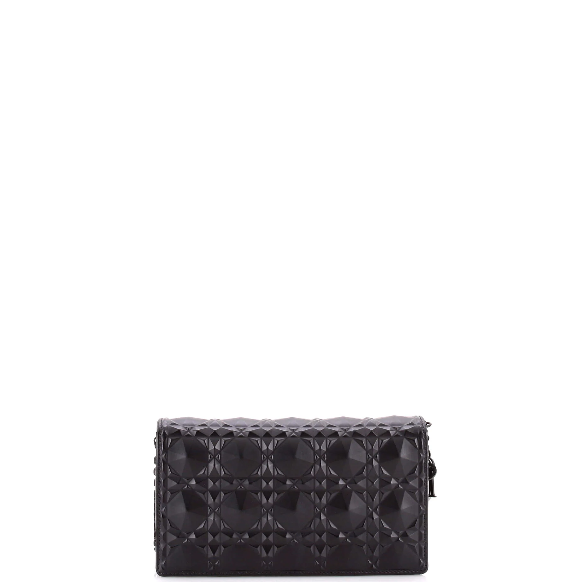 Lady Dior Chain Pouch Diamond Motif Cannage Calfskin - Image 3