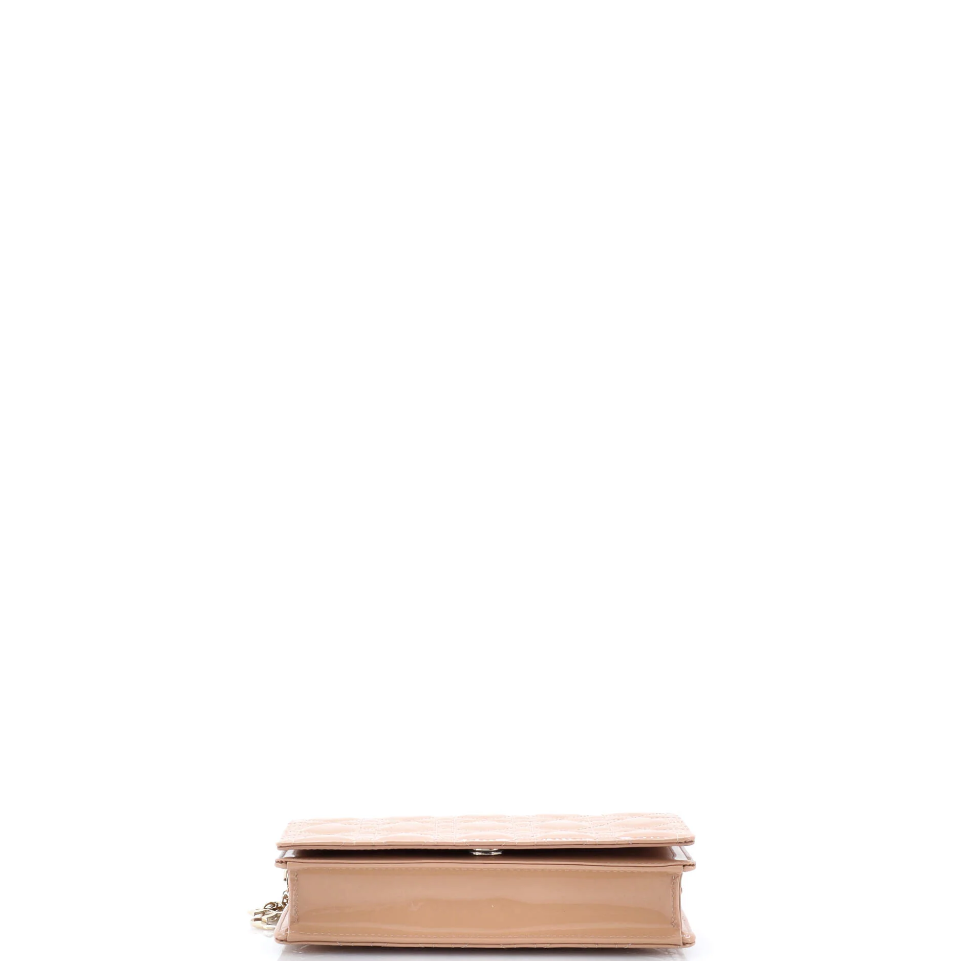 Lady Dior Clutch on Chain Cannage Quilt Patent - Image 5