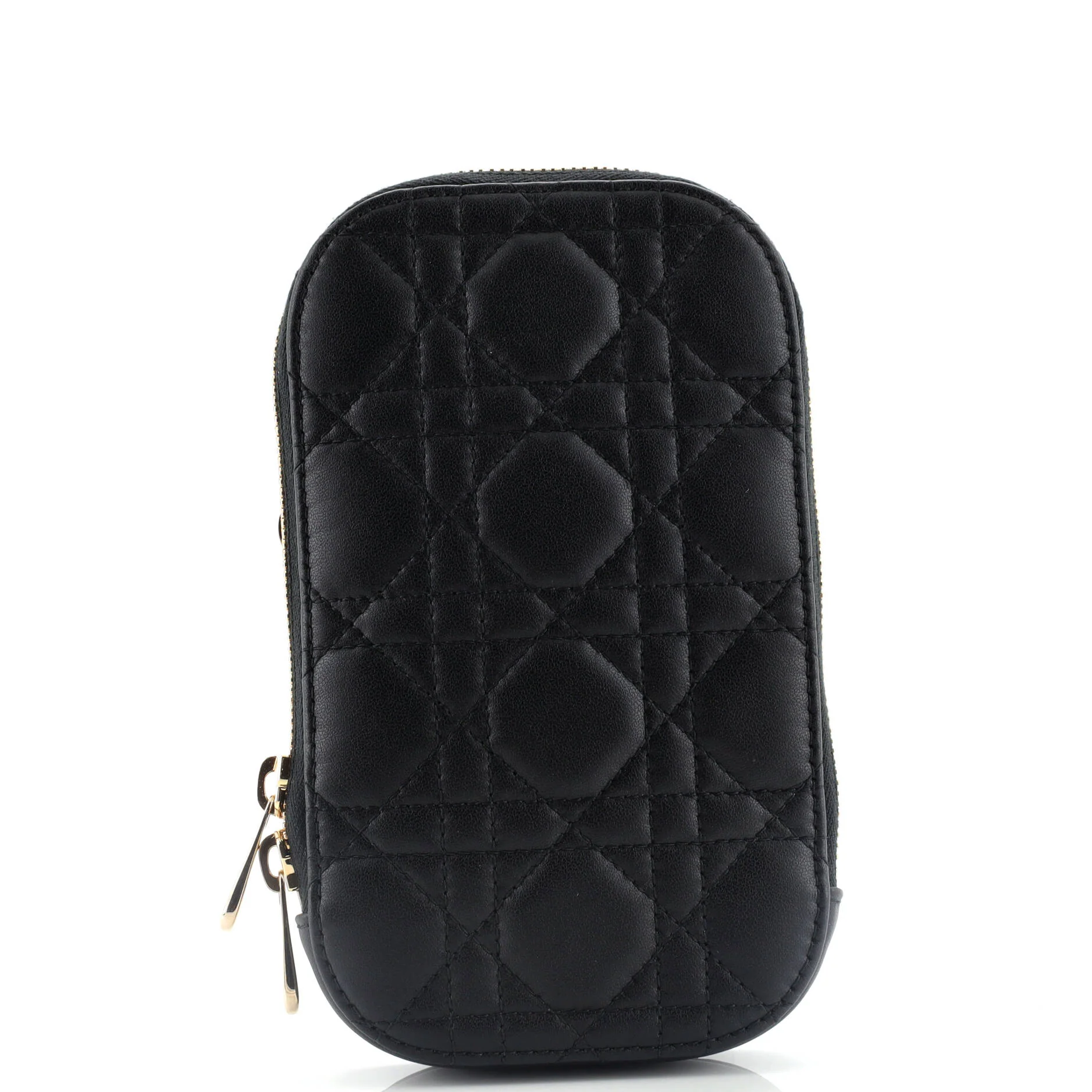 Lady Dior Phone Holder on Chain Cannage Quilt Lambskin - Image 2
