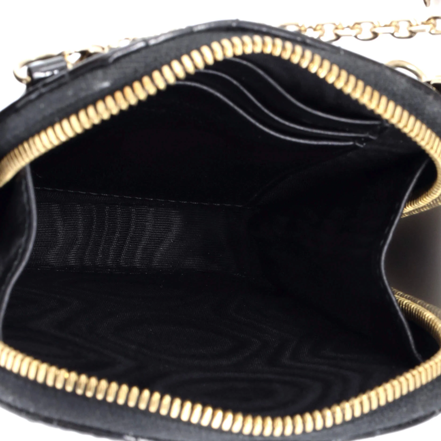 Lady Dior Phone Holder on Chain Cannage Quilt Patent - Image 5