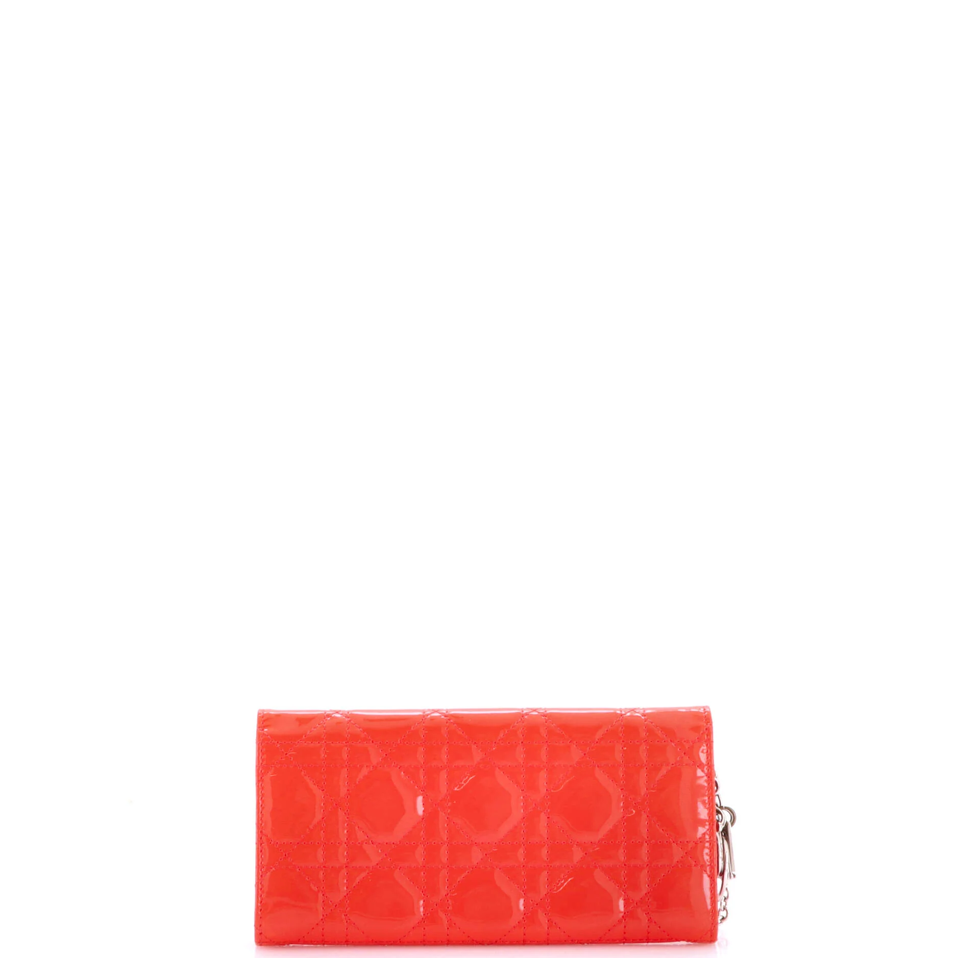 Lady Dior Rendez Vous Short Chain Wallet Cannage Quilt Patent - Image 3
