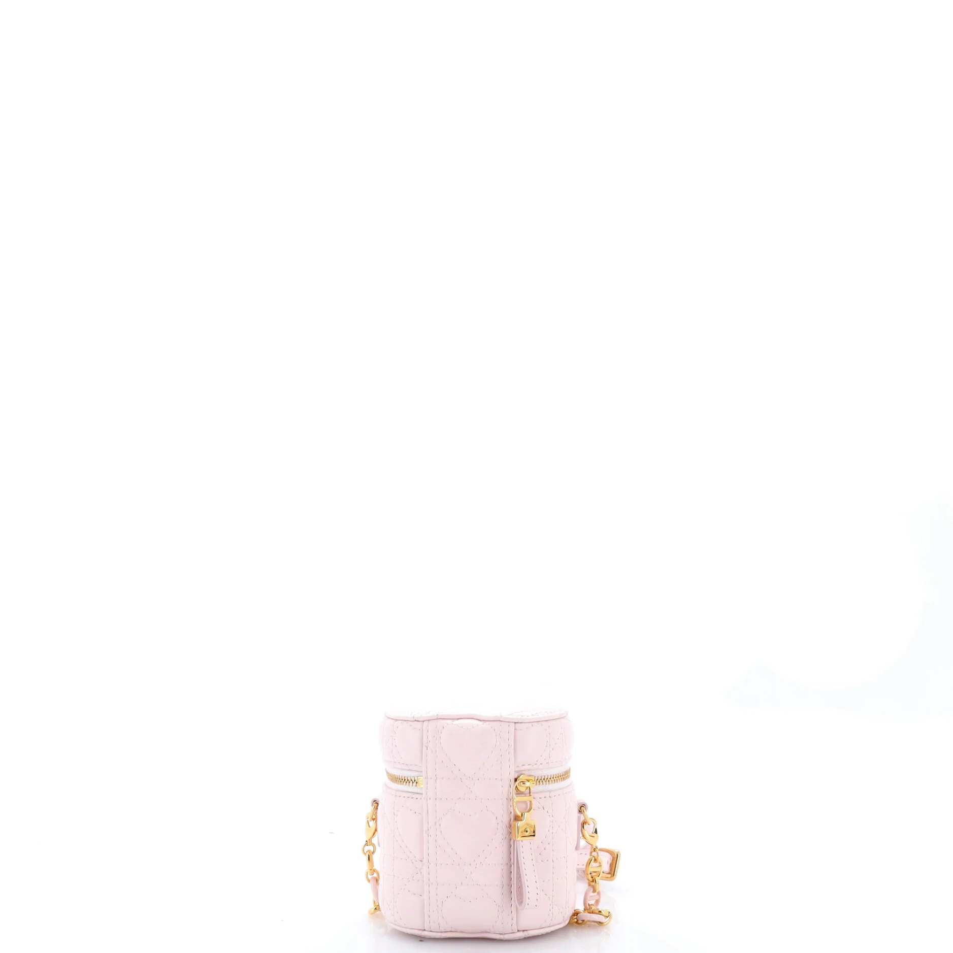 Lady Dior Vanity Case Heart Cannage Quilt Leather Micro - Image 3