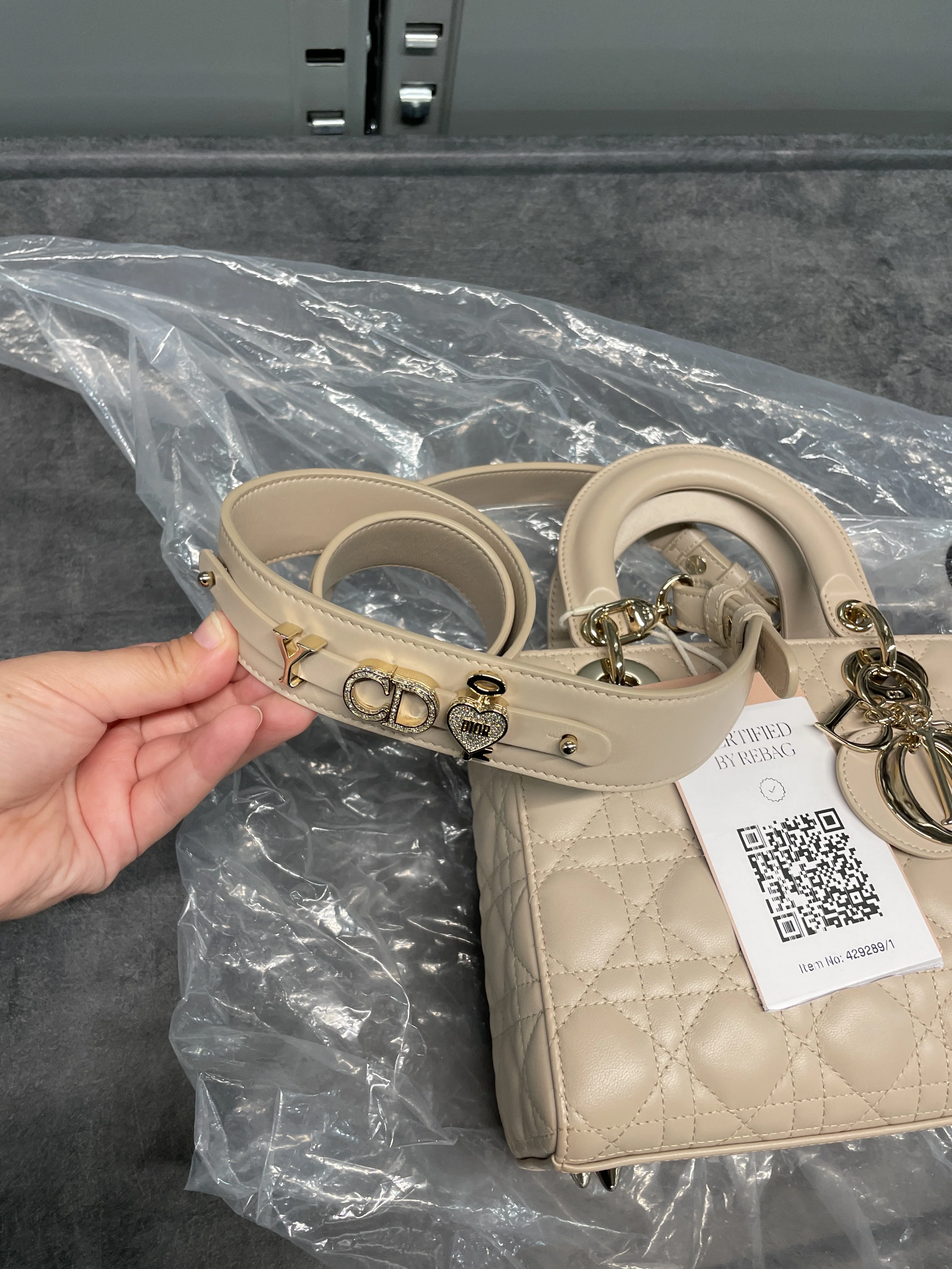 My ABCDior Lady Dior Bag Cannage Quilt Lambskin - Image 6