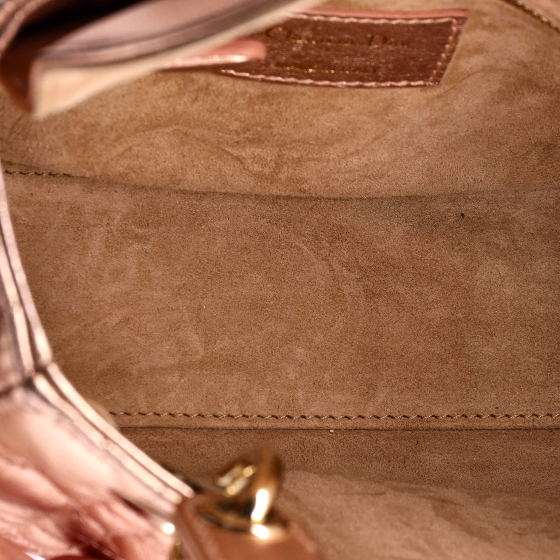 My ABCDior Lady Dior Bag Metallic Cannage Quilt Leather - Image 5