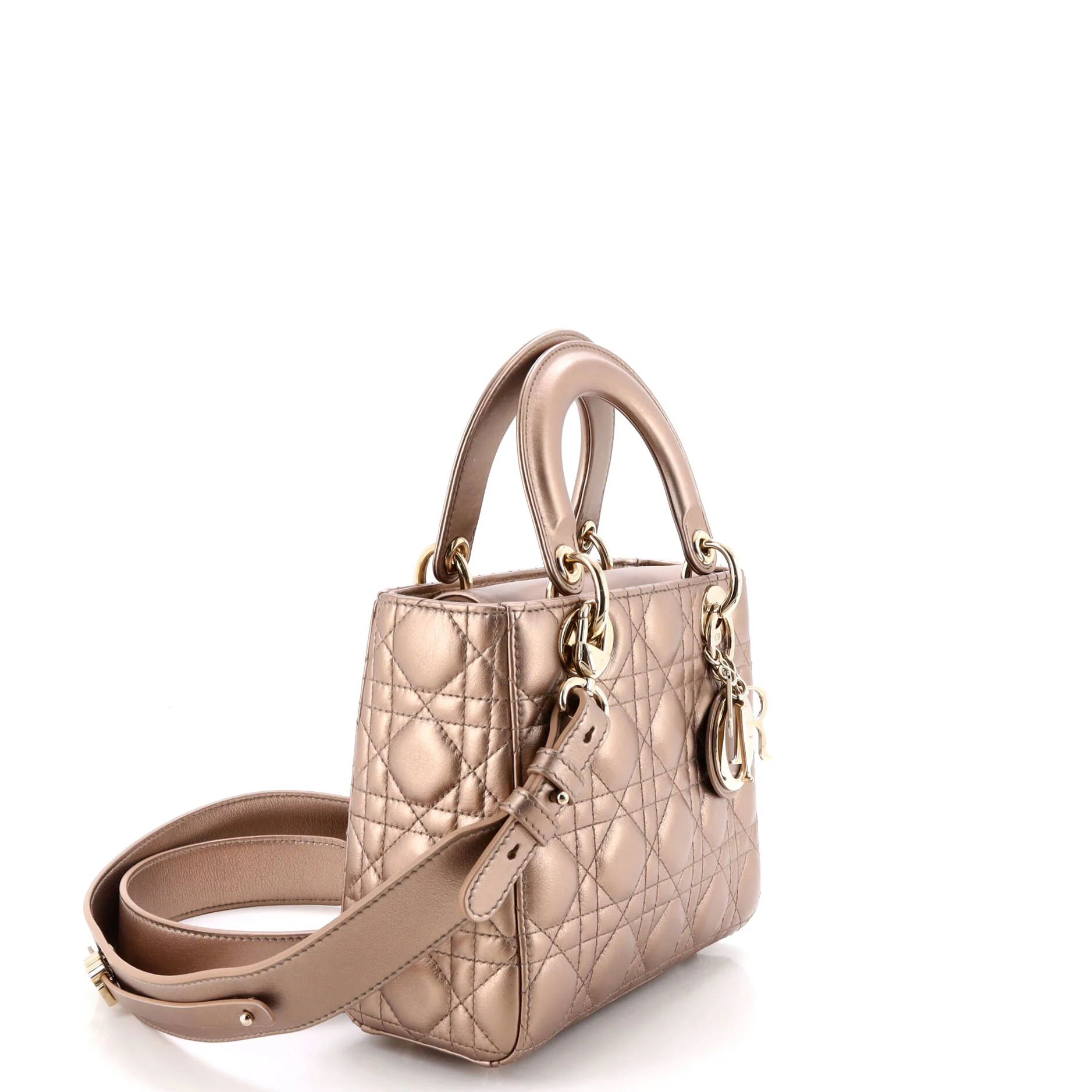 My ABCDior Lady Dior Bag Metallic Cannage Quilt Leather - Image 2