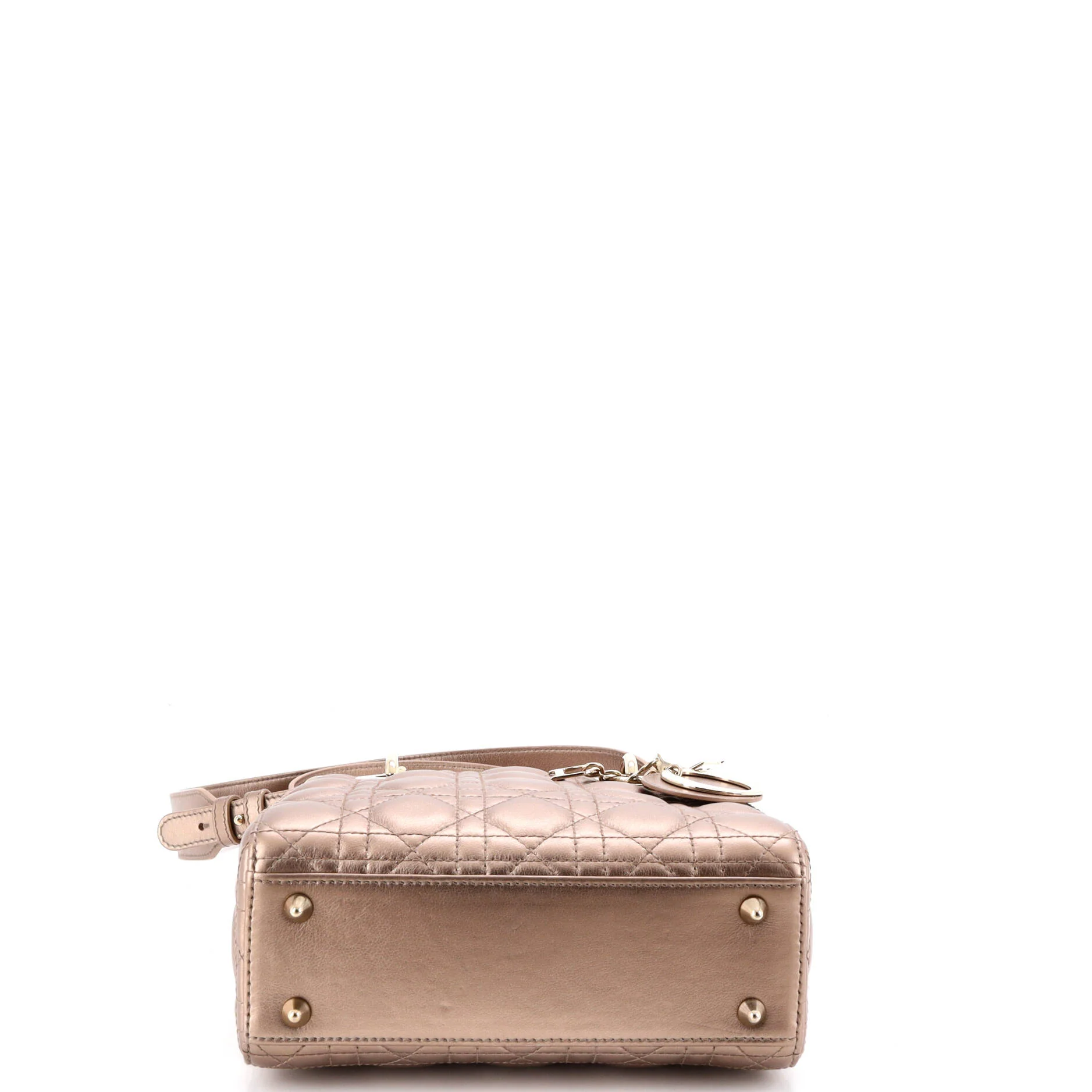 My ABCDior Lady Dior Bag Metallic Cannage Quilt Leather - Image 4
