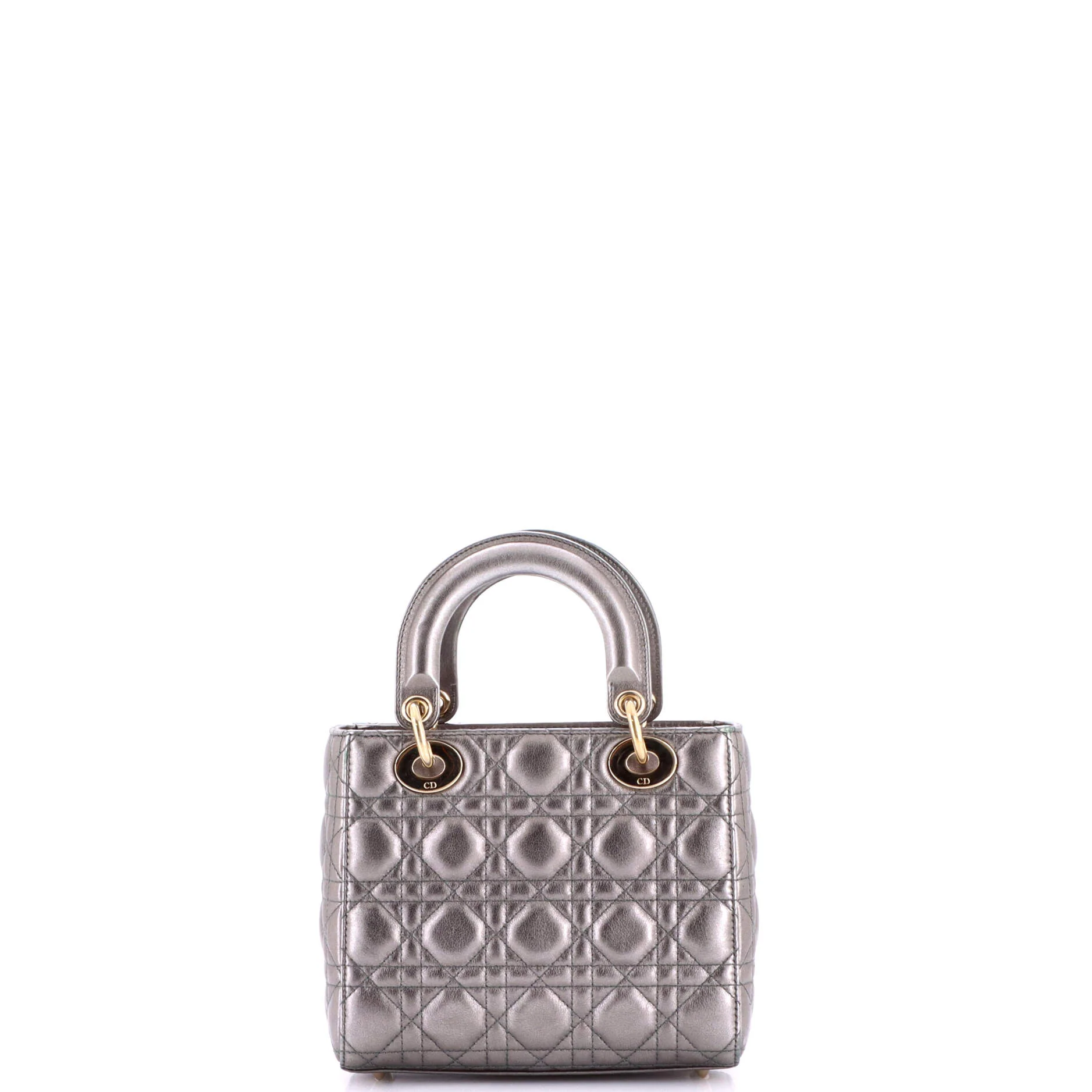 My ABCDior Lady Dior Bag Metallic Cannage Quilt Leather - Image 3