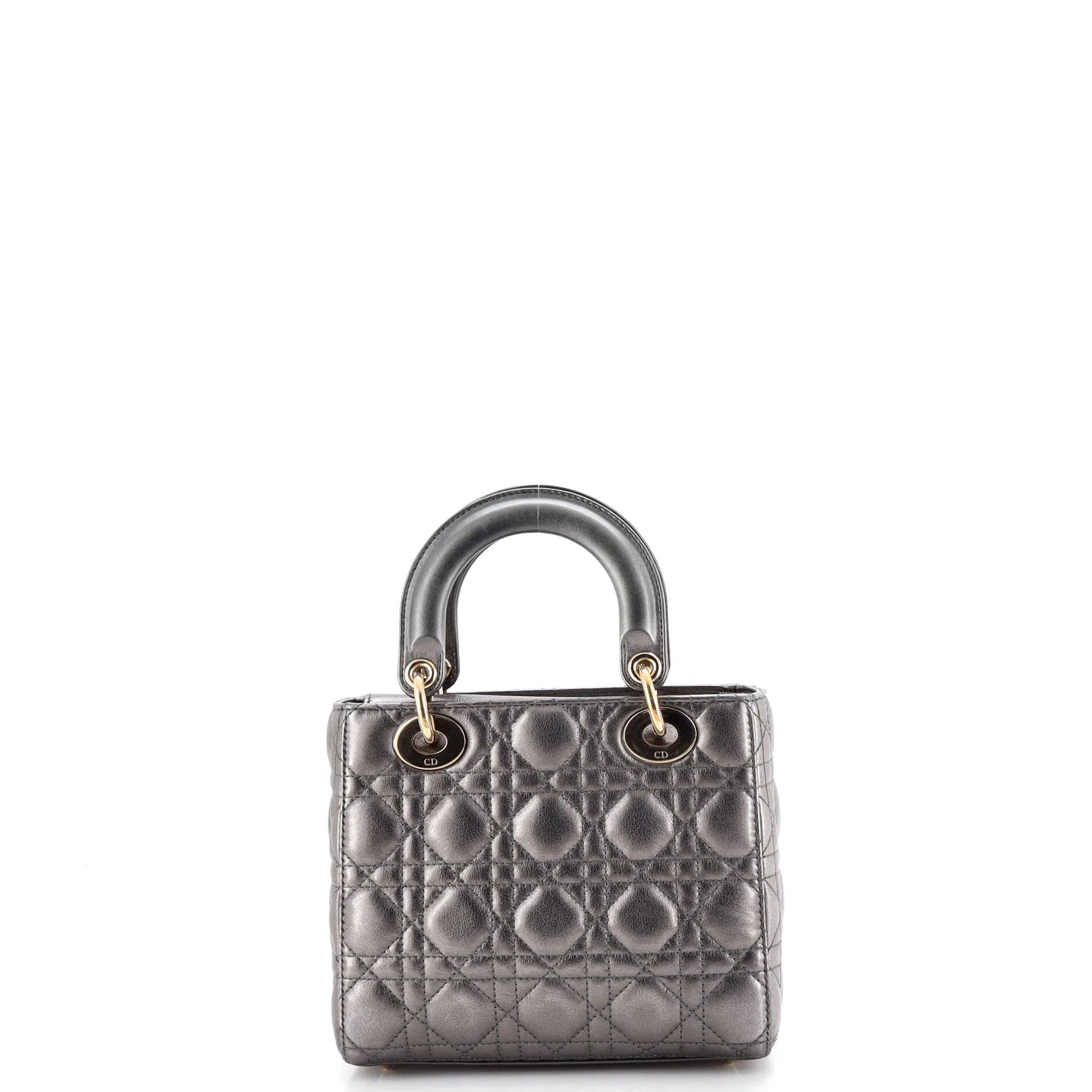 My ABCDior Lady Dior Bag Metallic Cannage Quilt Leather - Image 3