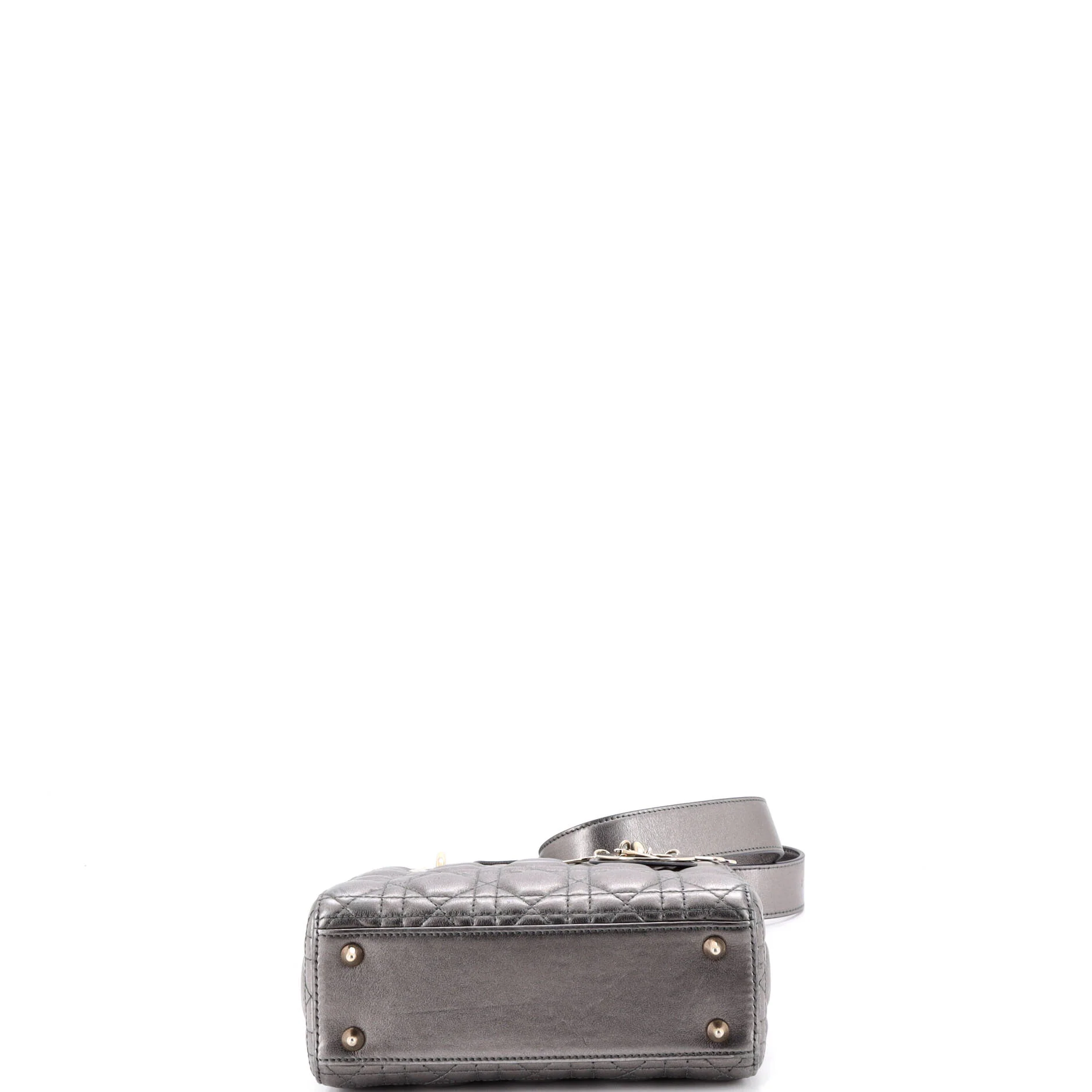 My ABCDior Lady Dior Bag Metallic Cannage Quilt Leather - Image 4