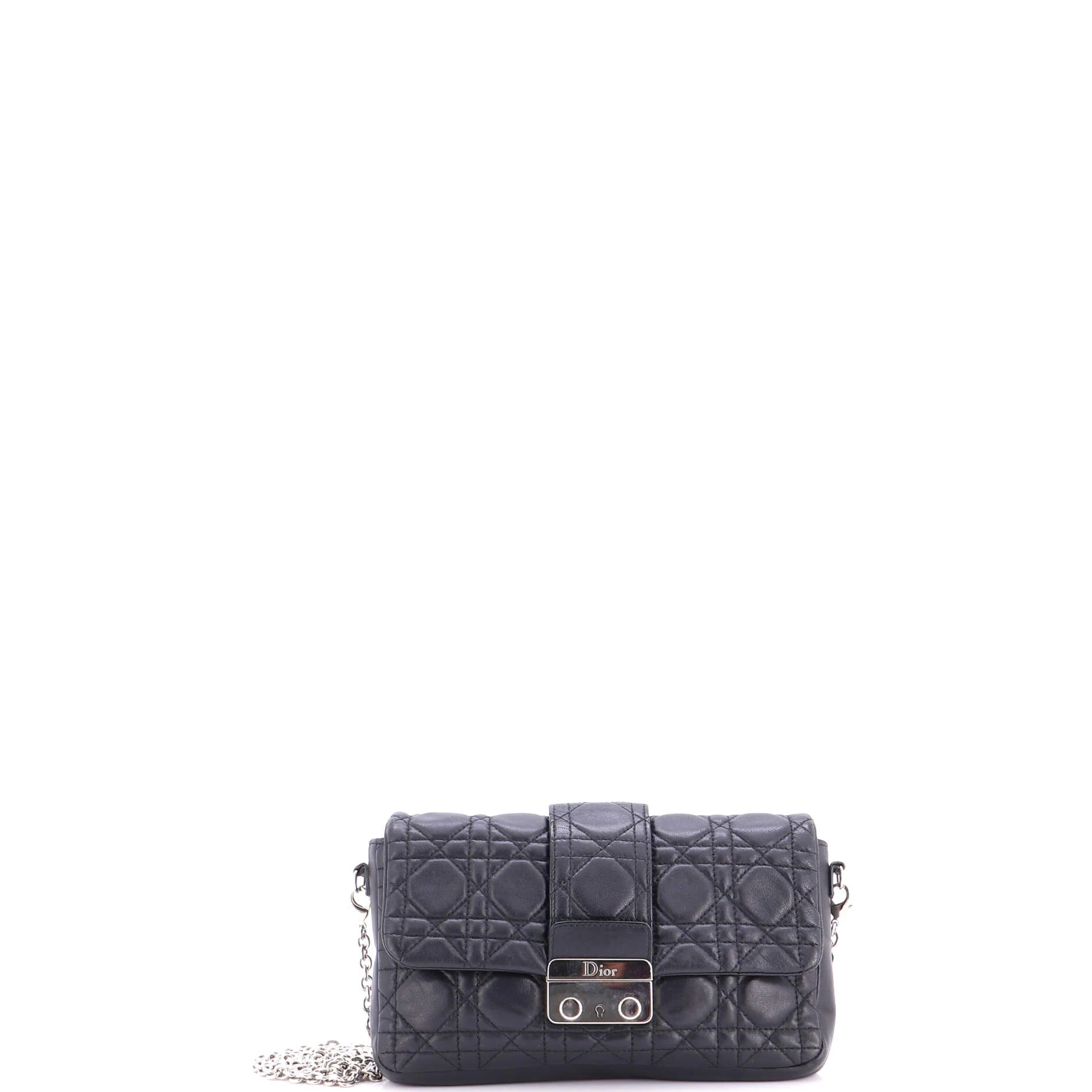 New Lock Pouch Cannage Quilt Lambskin Mini