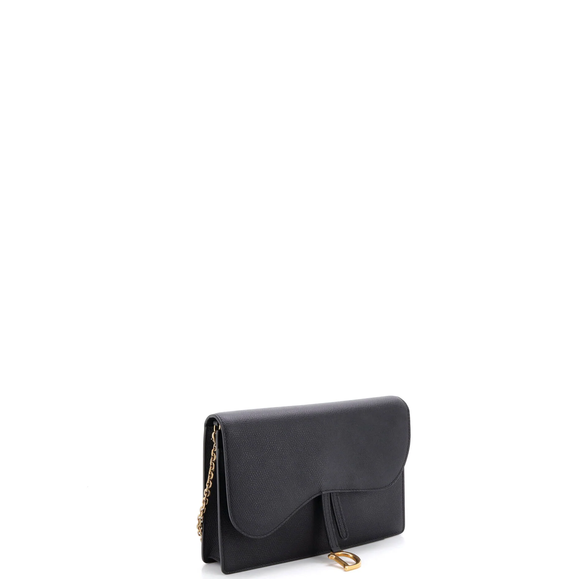 Saddle Chain Clutch Leather - Image 2