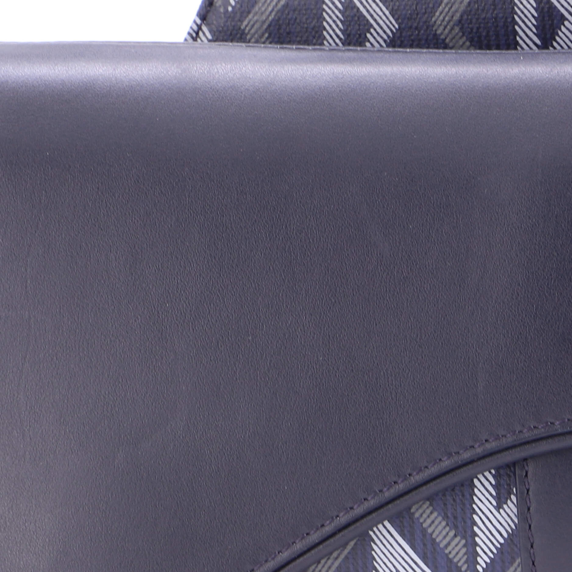 Saddle Crossbody Bag CD Diamond Coated Canvas and Leather - Image 6