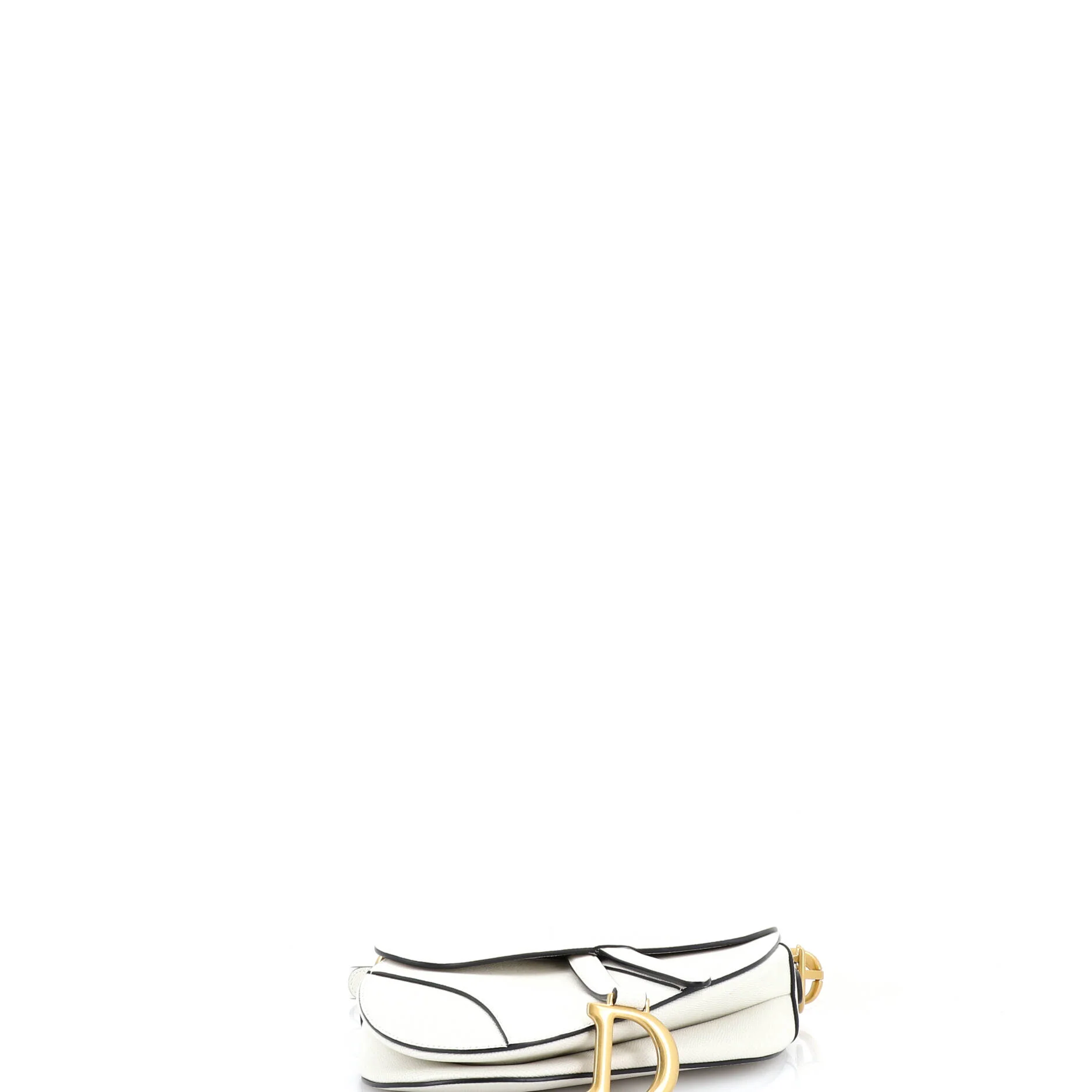 Saddle Handbag Leather Medium - Image 4