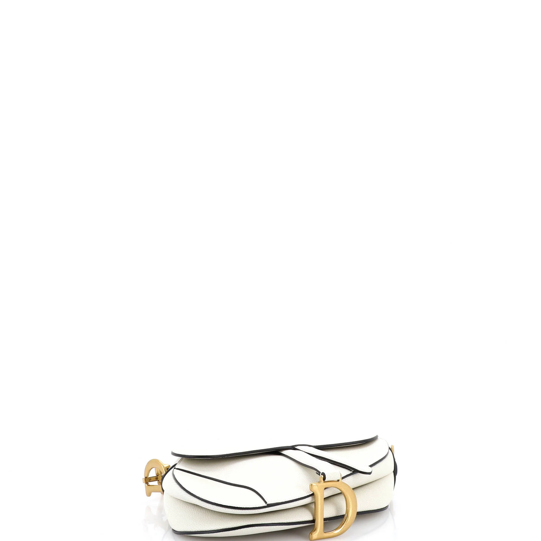 Saddle Handbag Leather Medium - Image 4