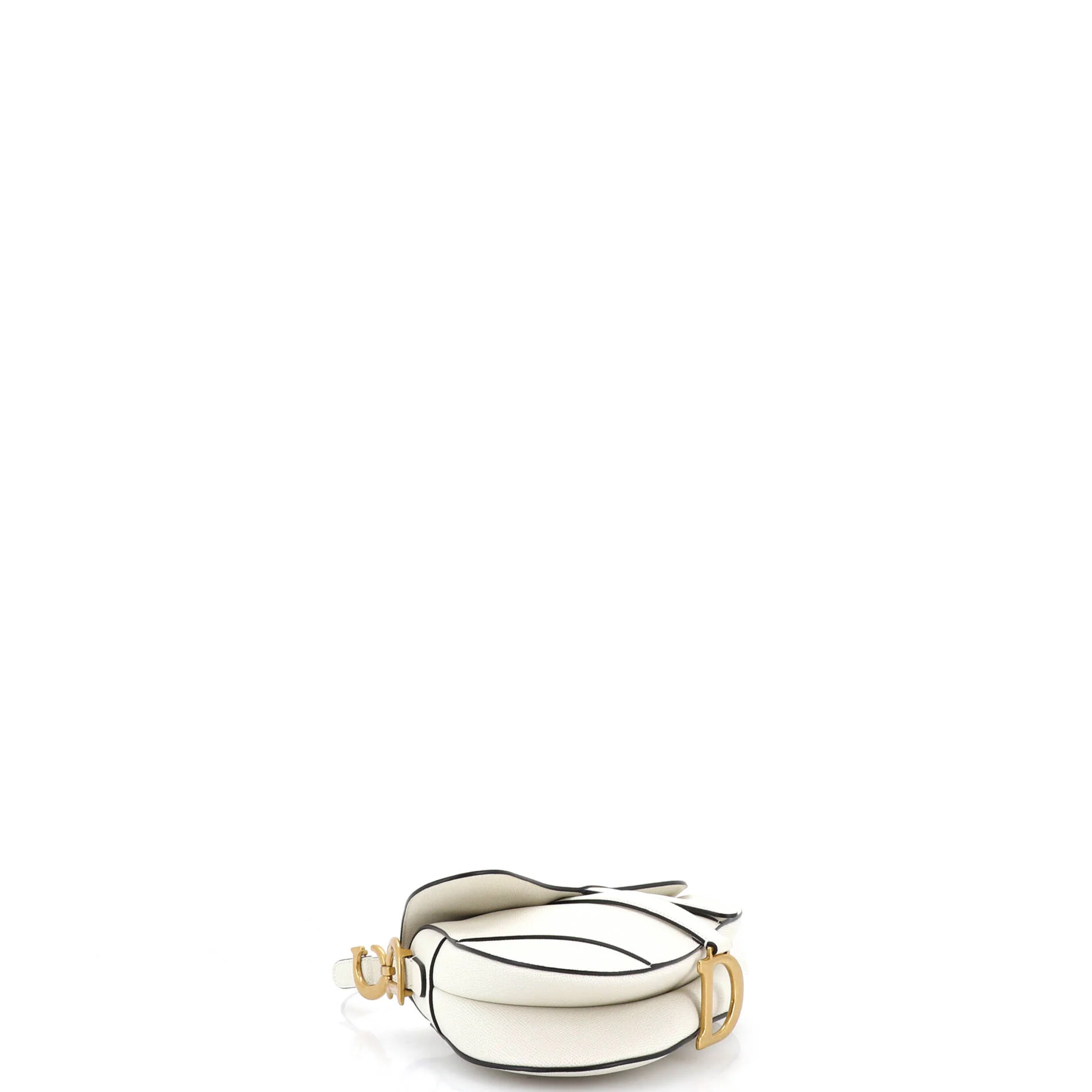 Saddle Handbag Leather Medium - Image 4