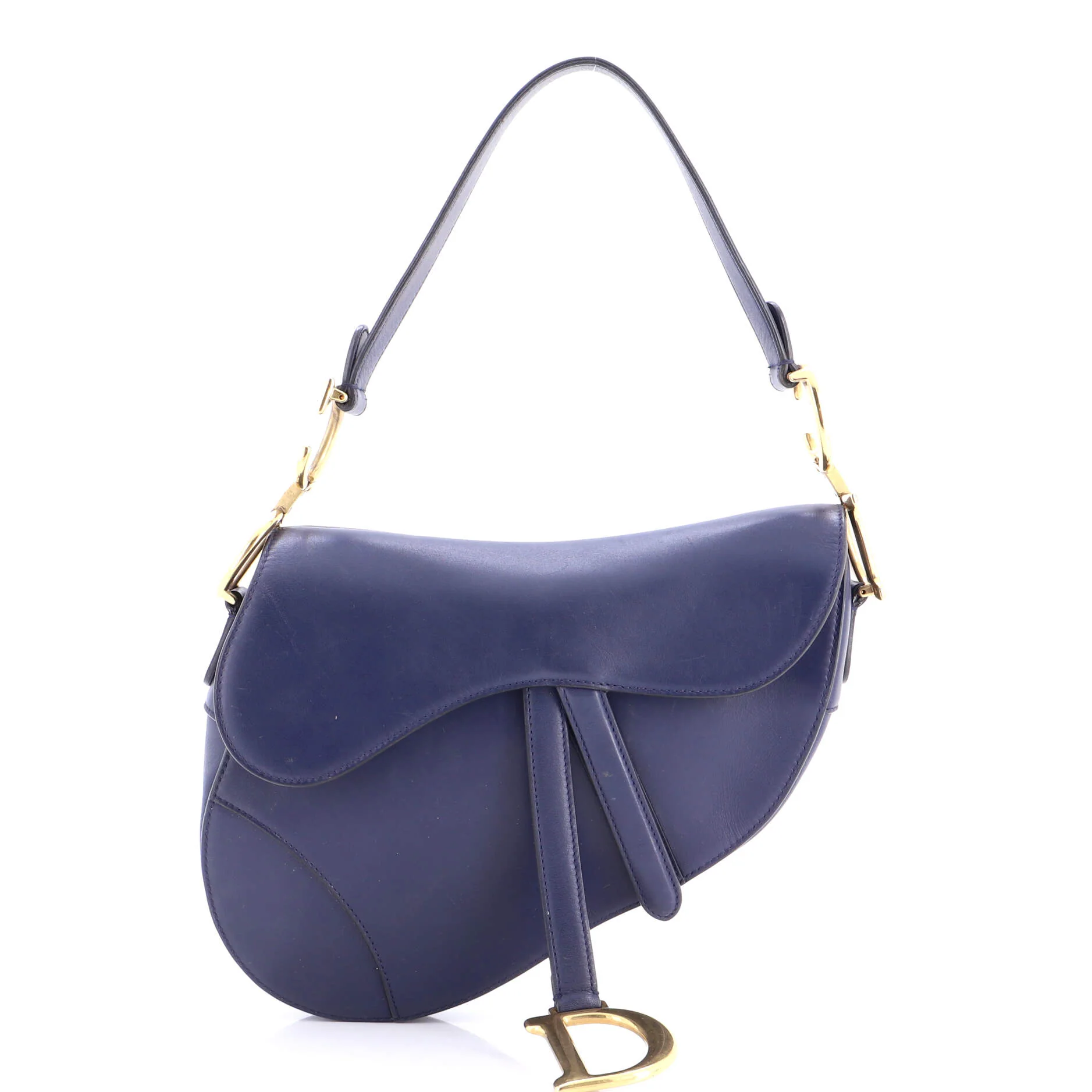 Saddle Handbag Leather Medium