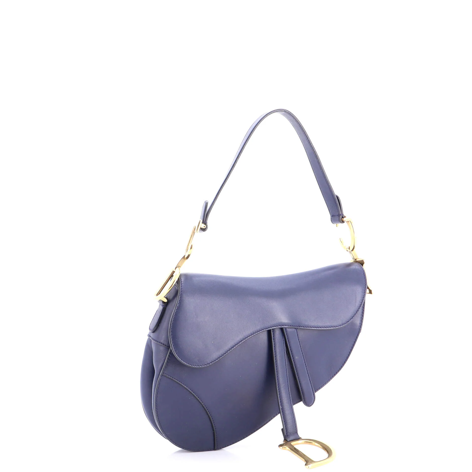 Saddle Handbag Leather Medium - Image 2