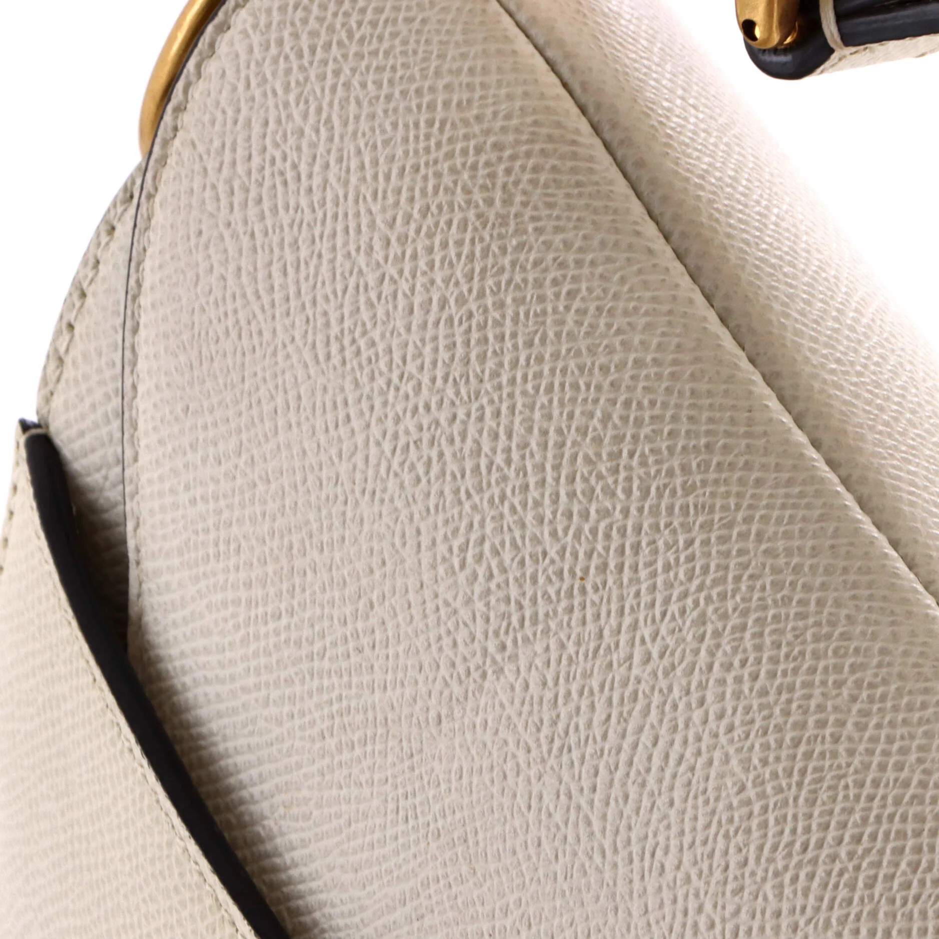 Saddle Handbag Leather Medium - Image 6