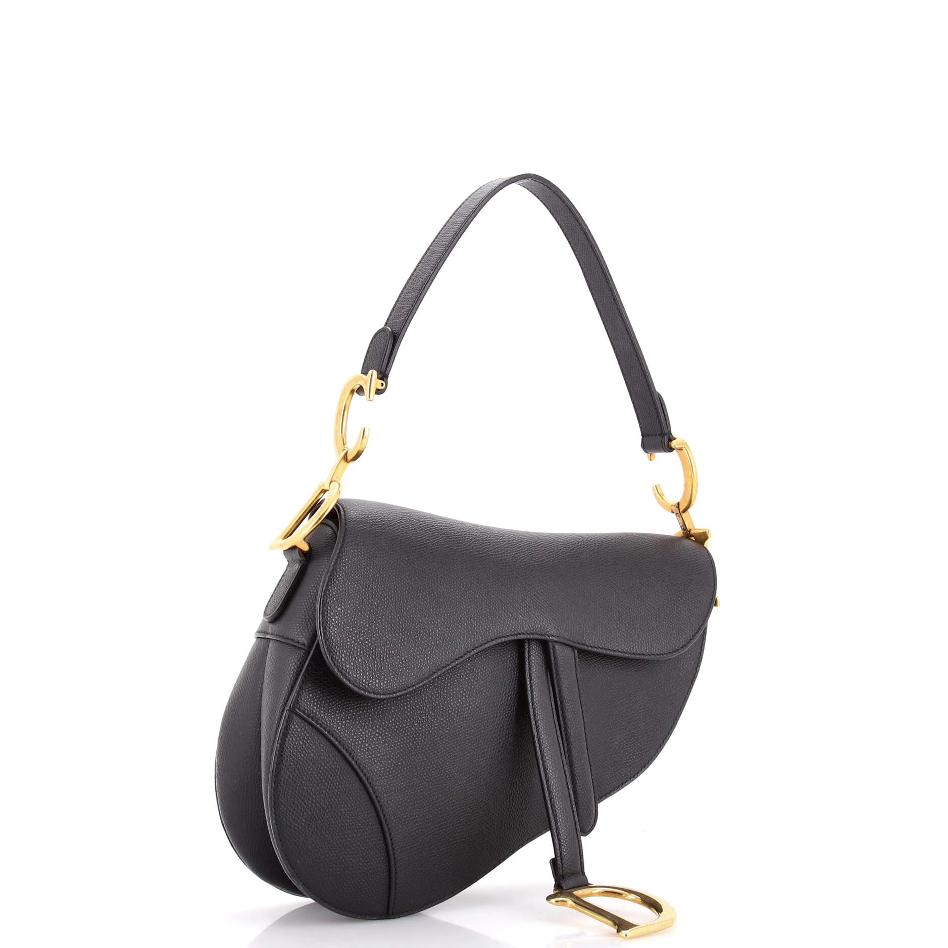 Saddle Handbag Leather Medium - Image 2