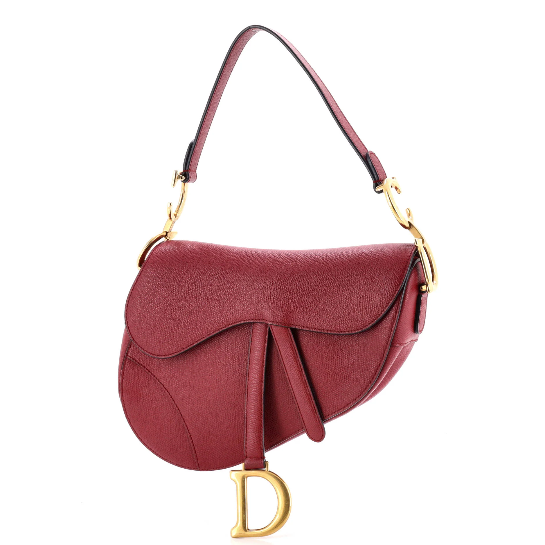 Saddle Handbag Leather Medium