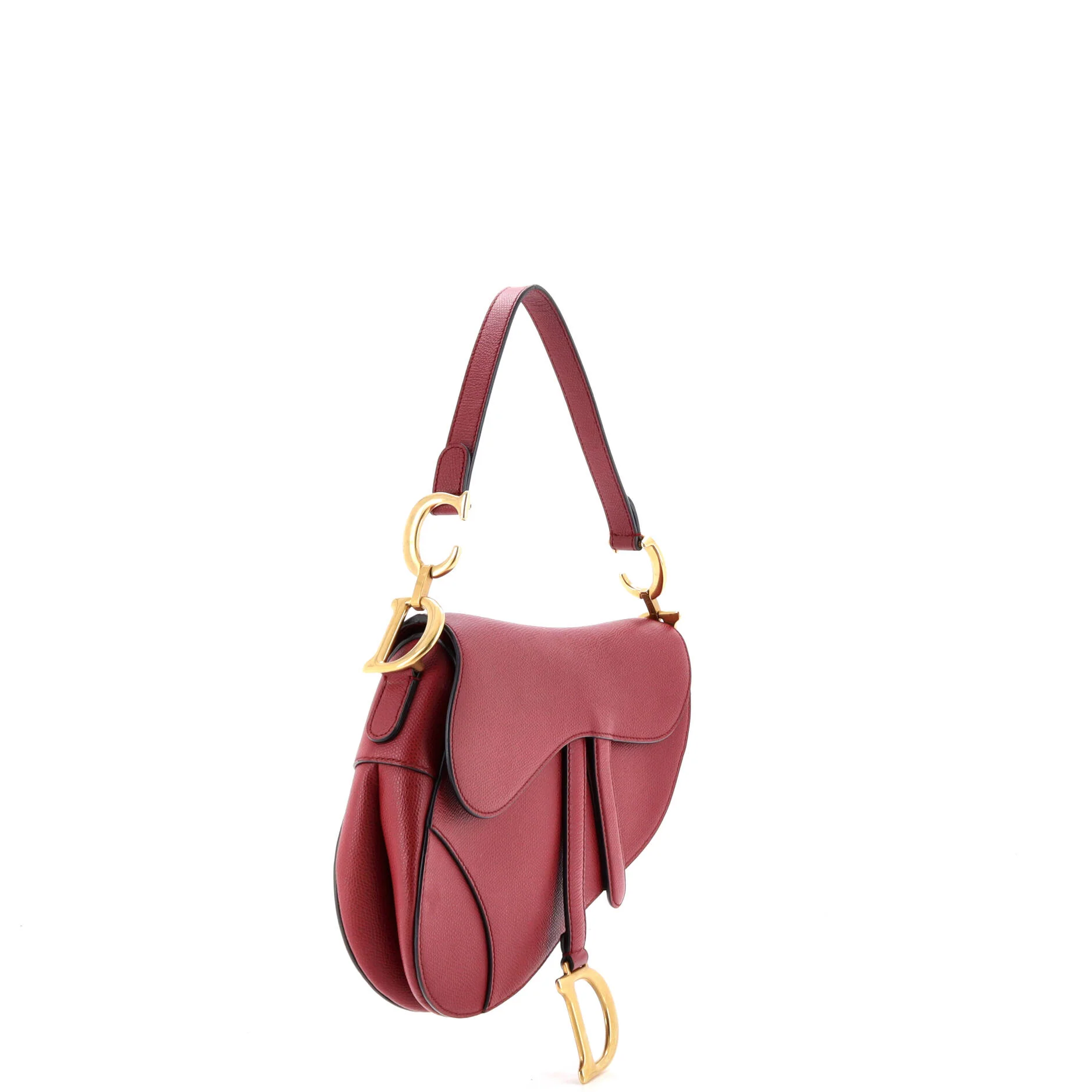 Saddle Handbag Leather Medium - Image 2