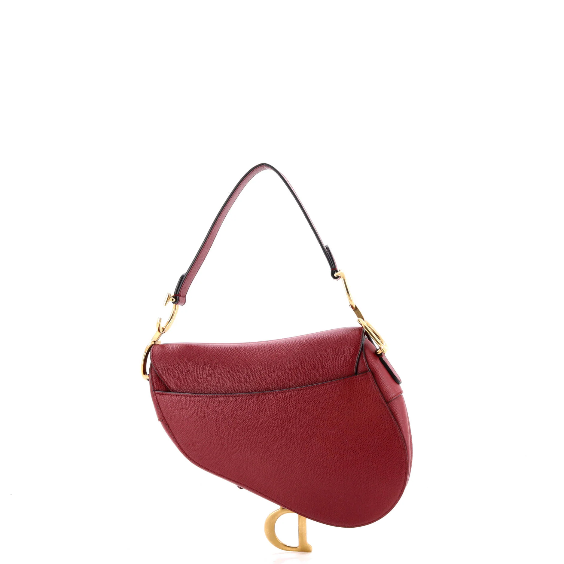 Saddle Handbag Leather Medium - Image 3
