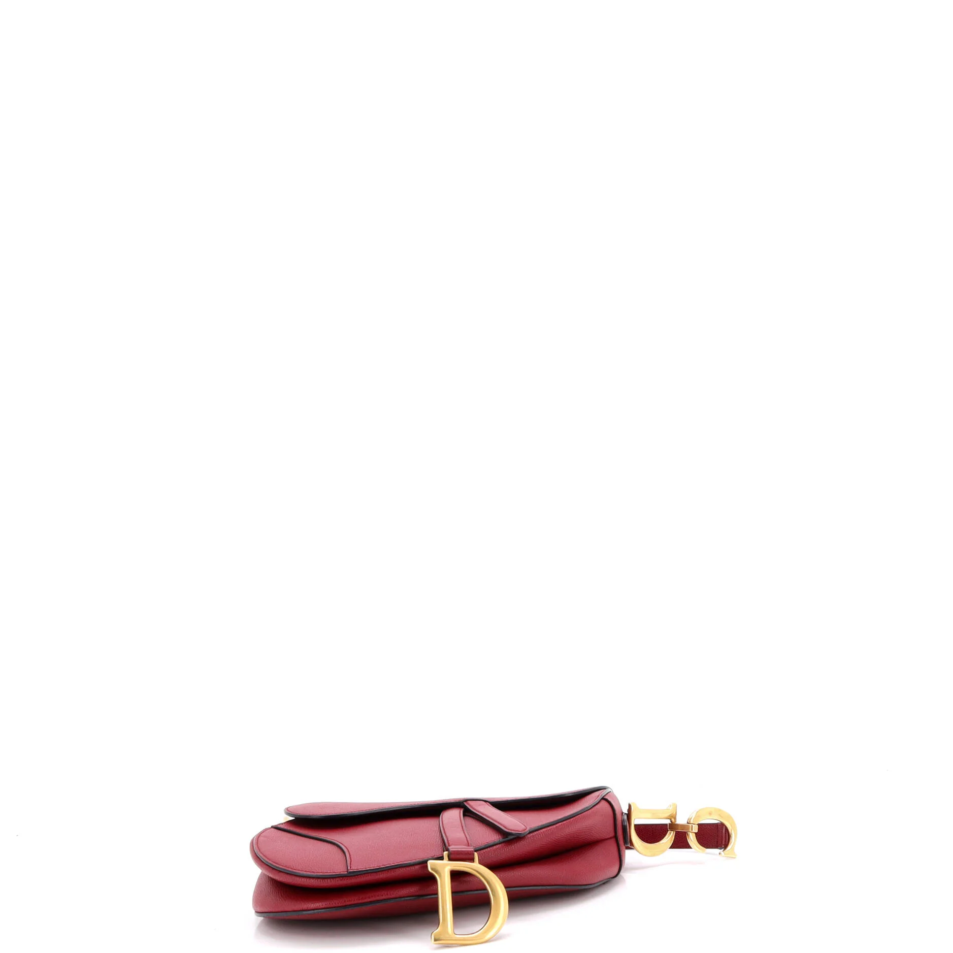Saddle Handbag Leather Medium - Image 4