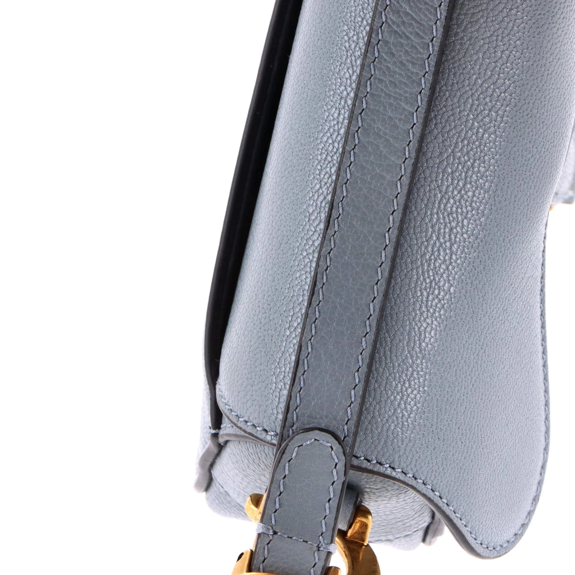 Saddle Handbag Leather Micro - Image 6