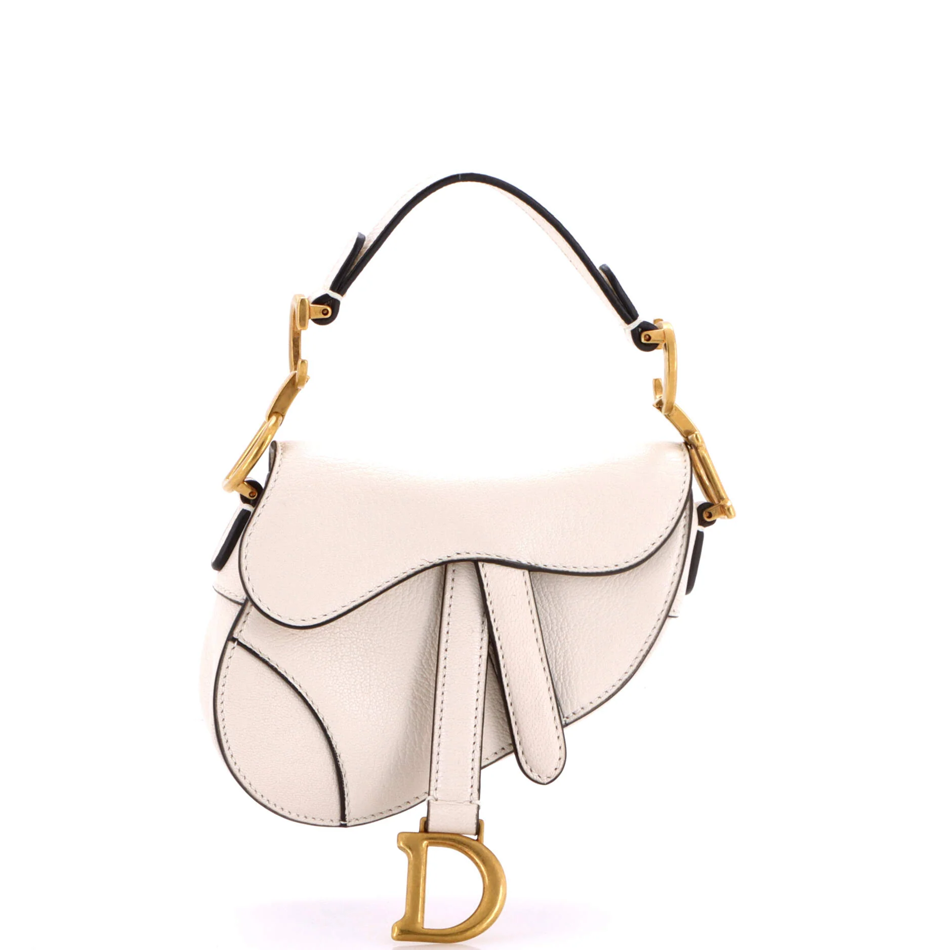 Saddle Handbag Leather Micro